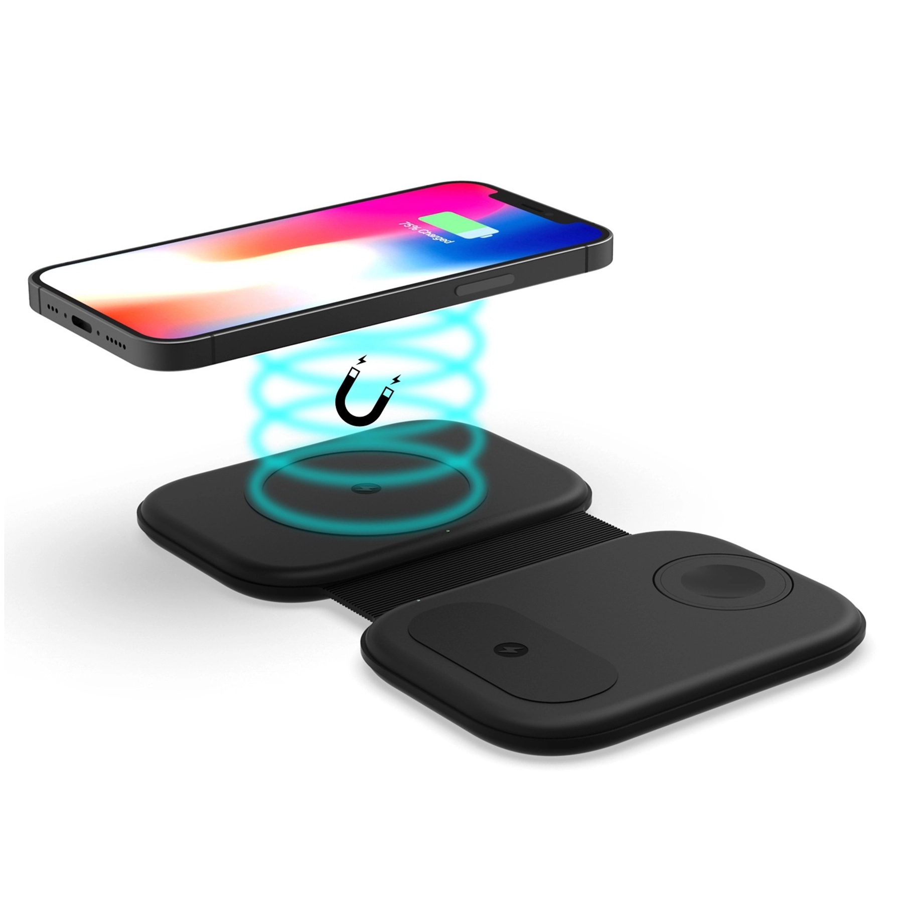 15W Folding 3 In 1 Magnetic Wireless Charger 6