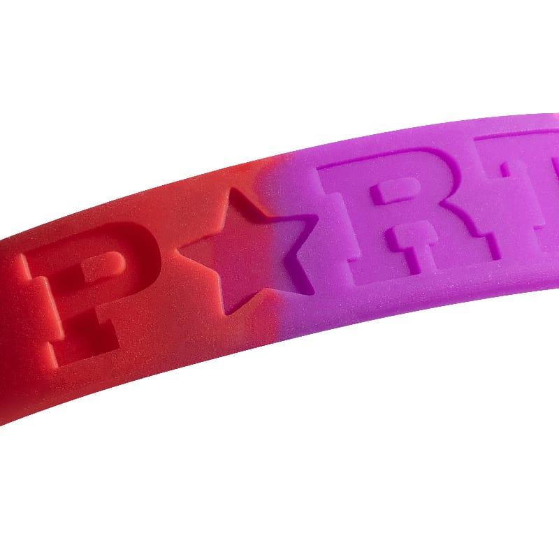 Debossed Silicone Adjustable  Wristbands 164