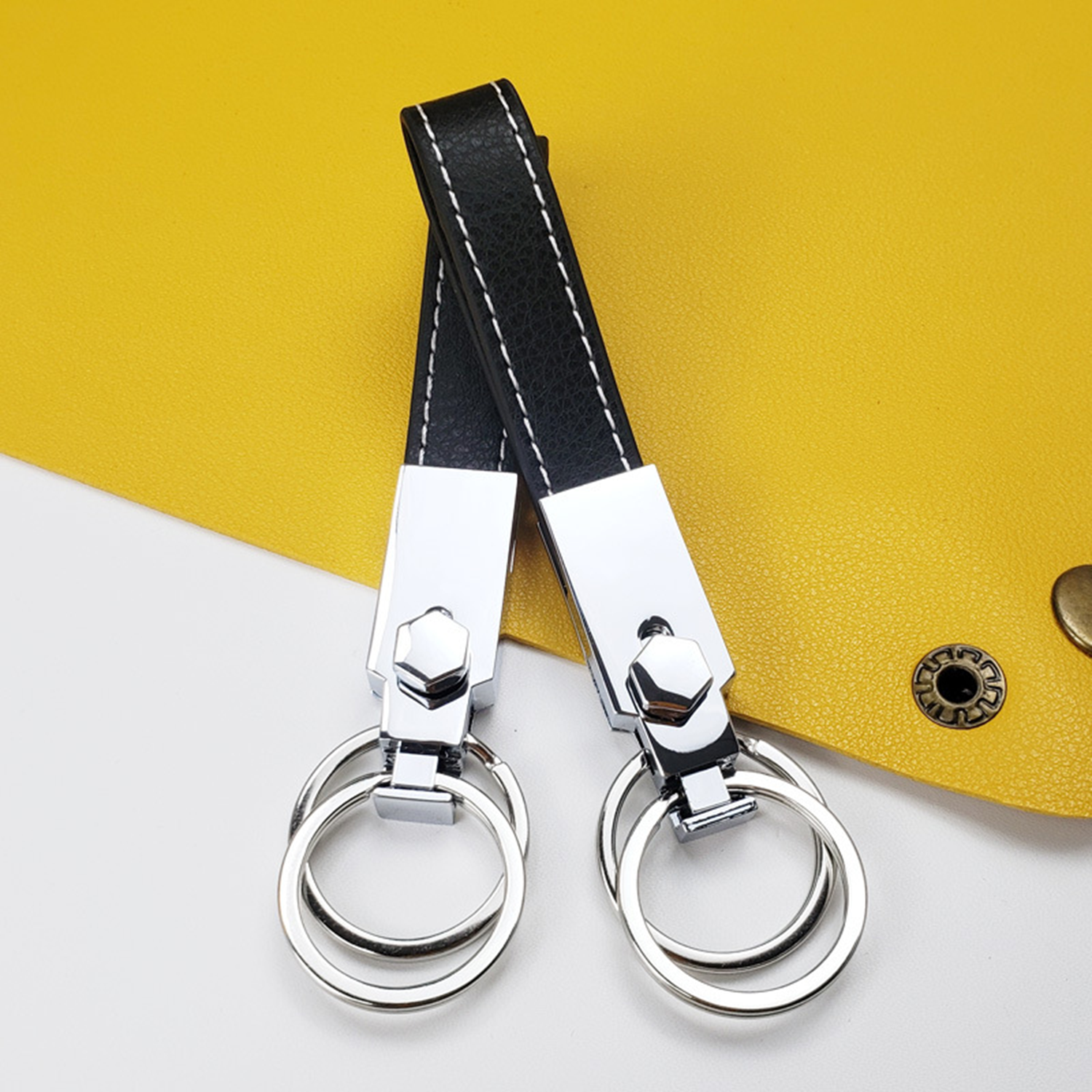 PU Leather Metal Key Chain 4