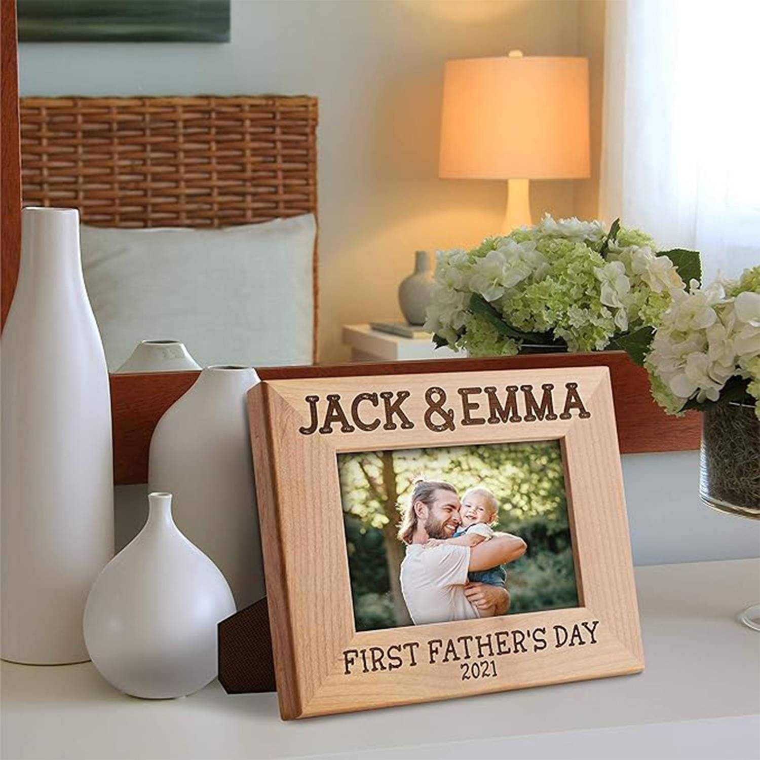 Desk Engraved Wooden Photo Frame 22