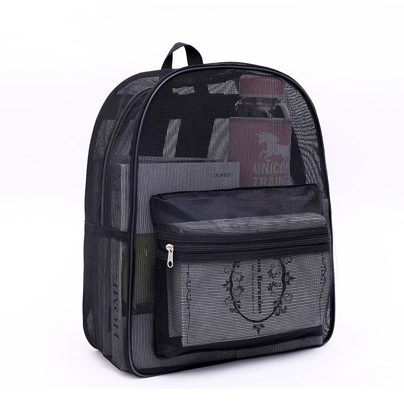 Heavy Duty Mesh Backpack w/Padded Shoulder Straps 4