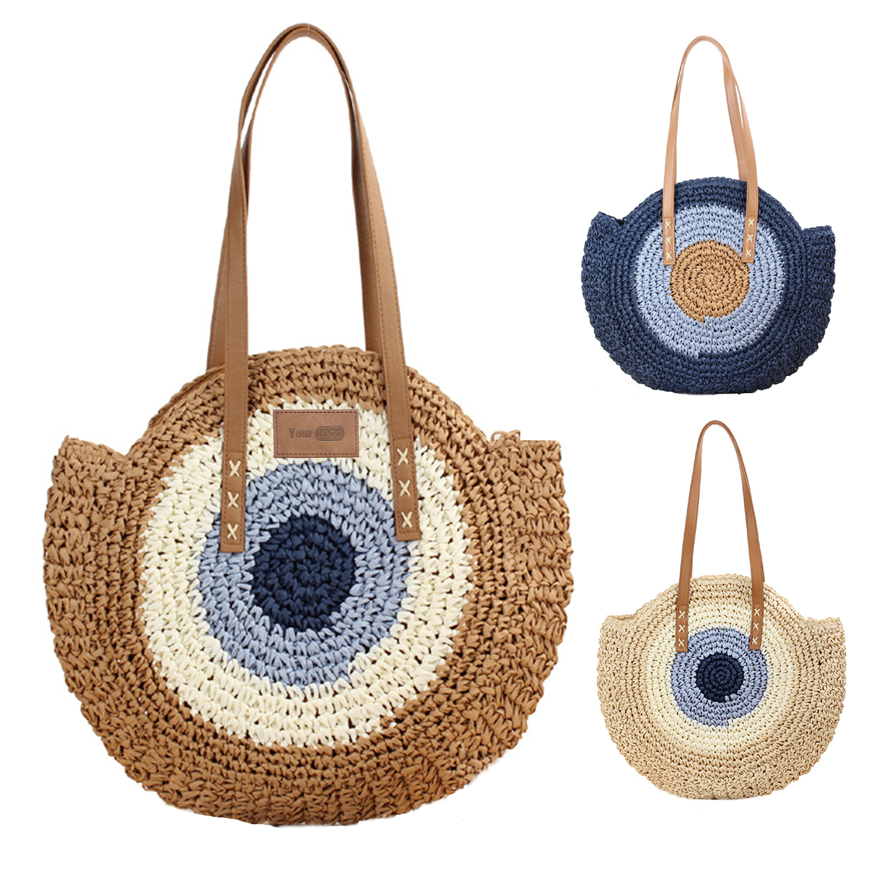Jute Straw Bag Summer Beach Bags Tote for Vacation Travel 6