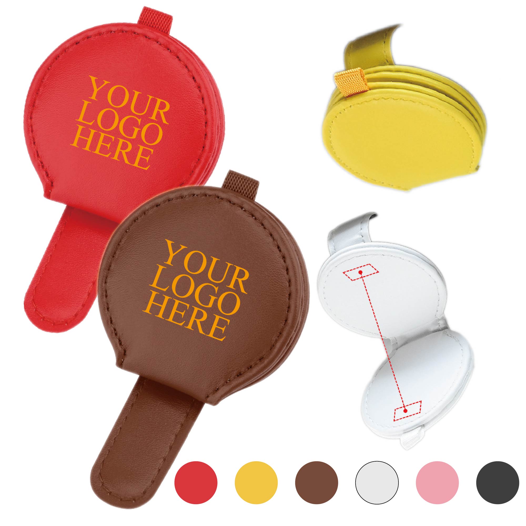 PU Leather Car Glasses Clip 2