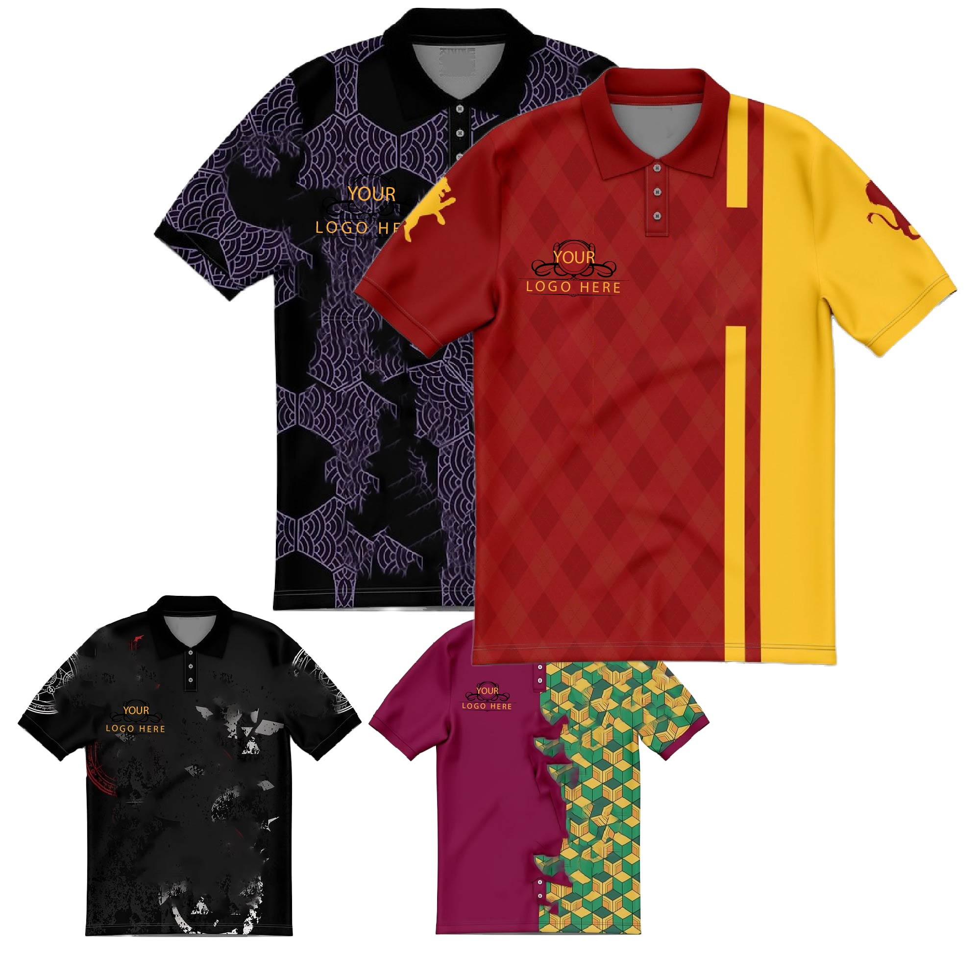 Fully Sublimated Men`s Adult polo shirt 1