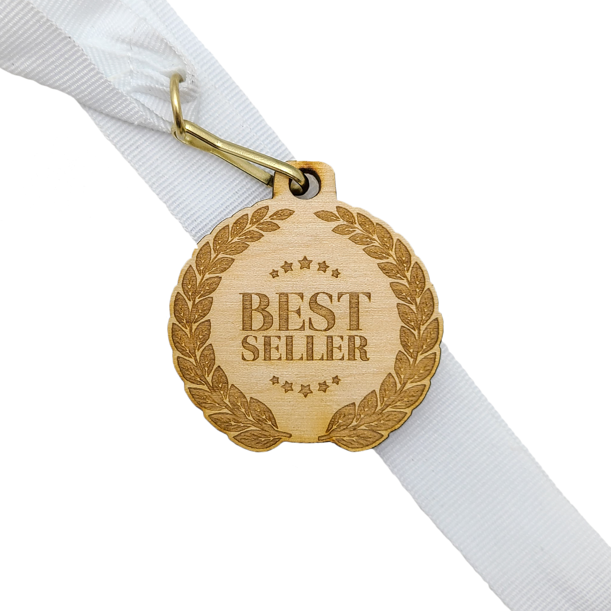 Wood Medals: 2" W x 2" H 2