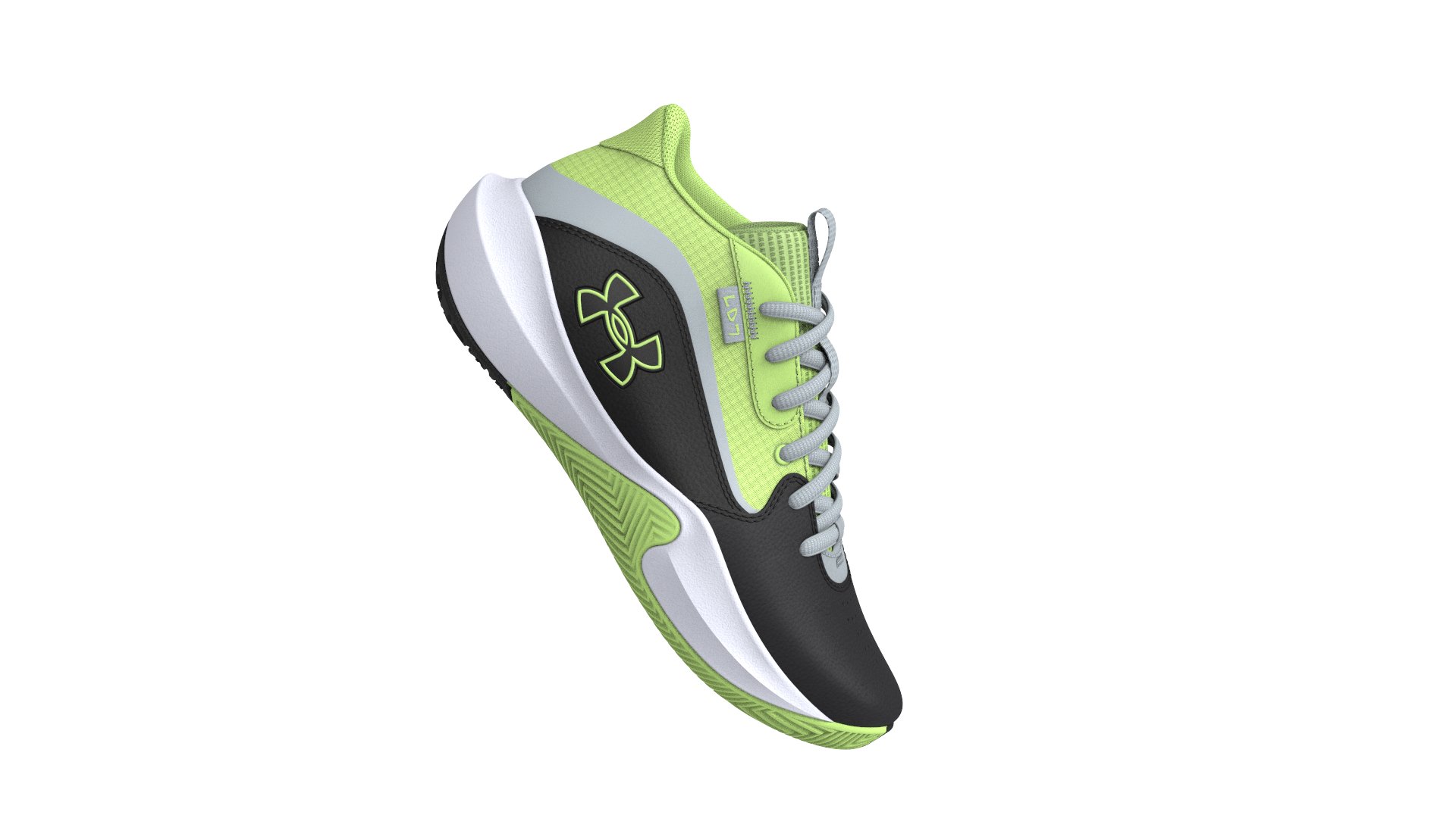 UA Lockdown 7 Grade School Basketball Shoes 4