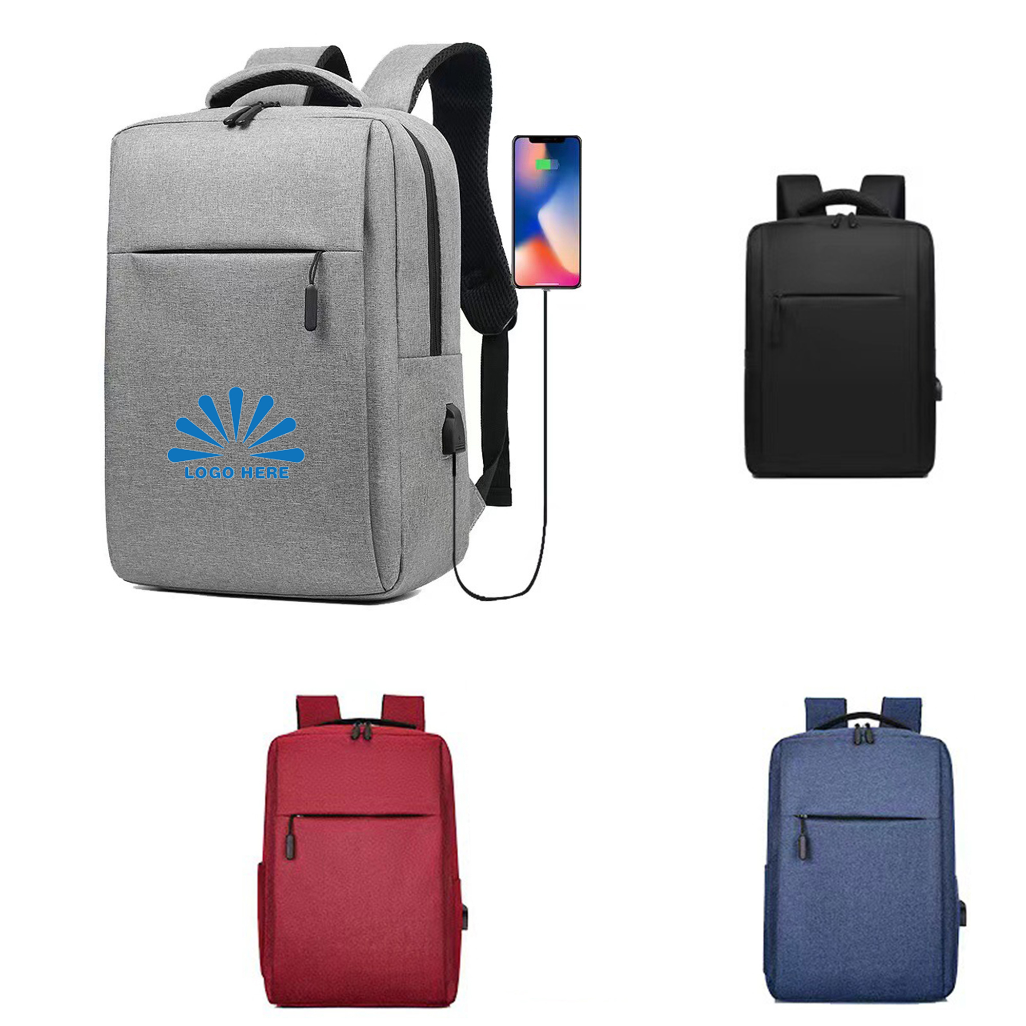 Oxford Cloth Business Campus Travel Backpack 3