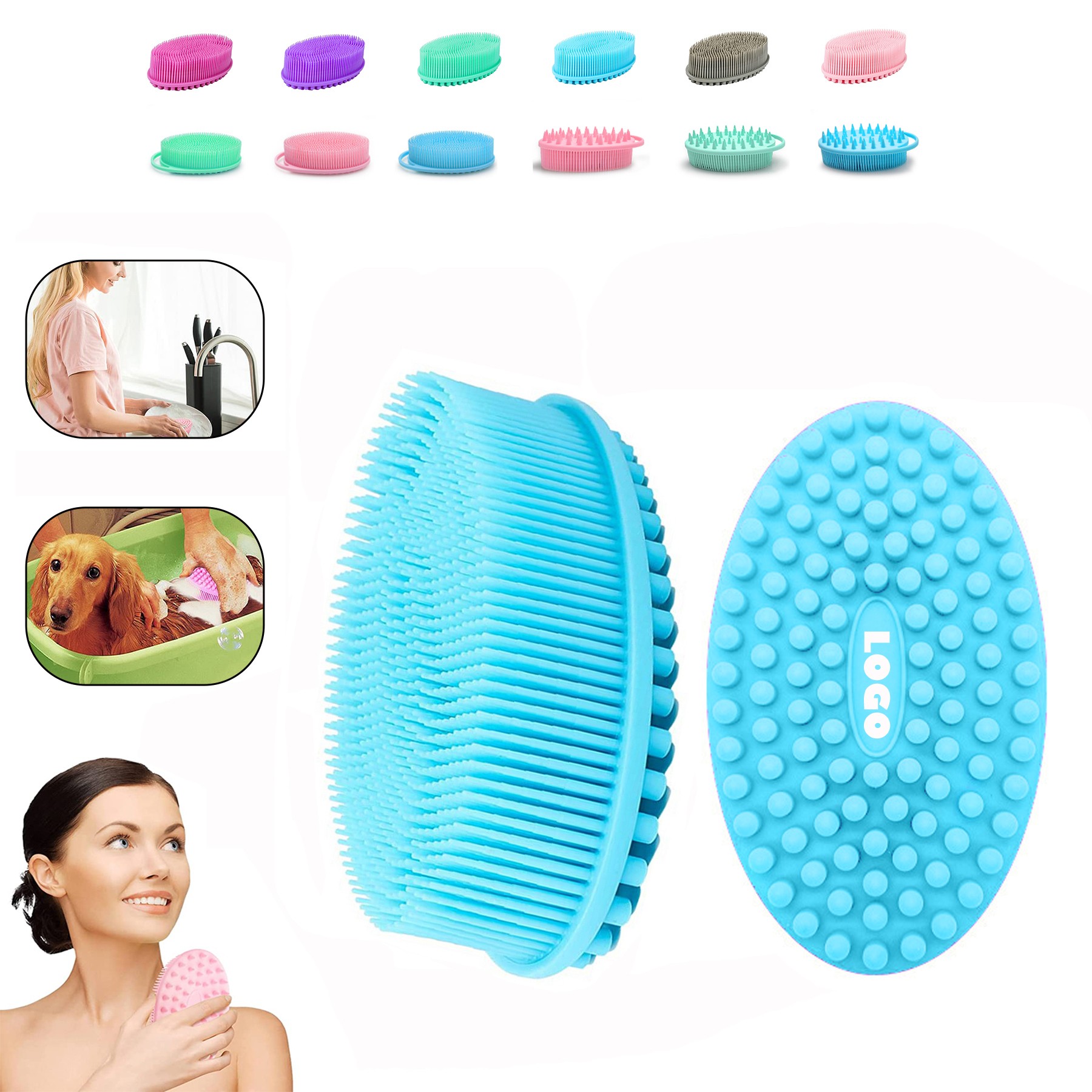 Silicone Body Scrubber Brush