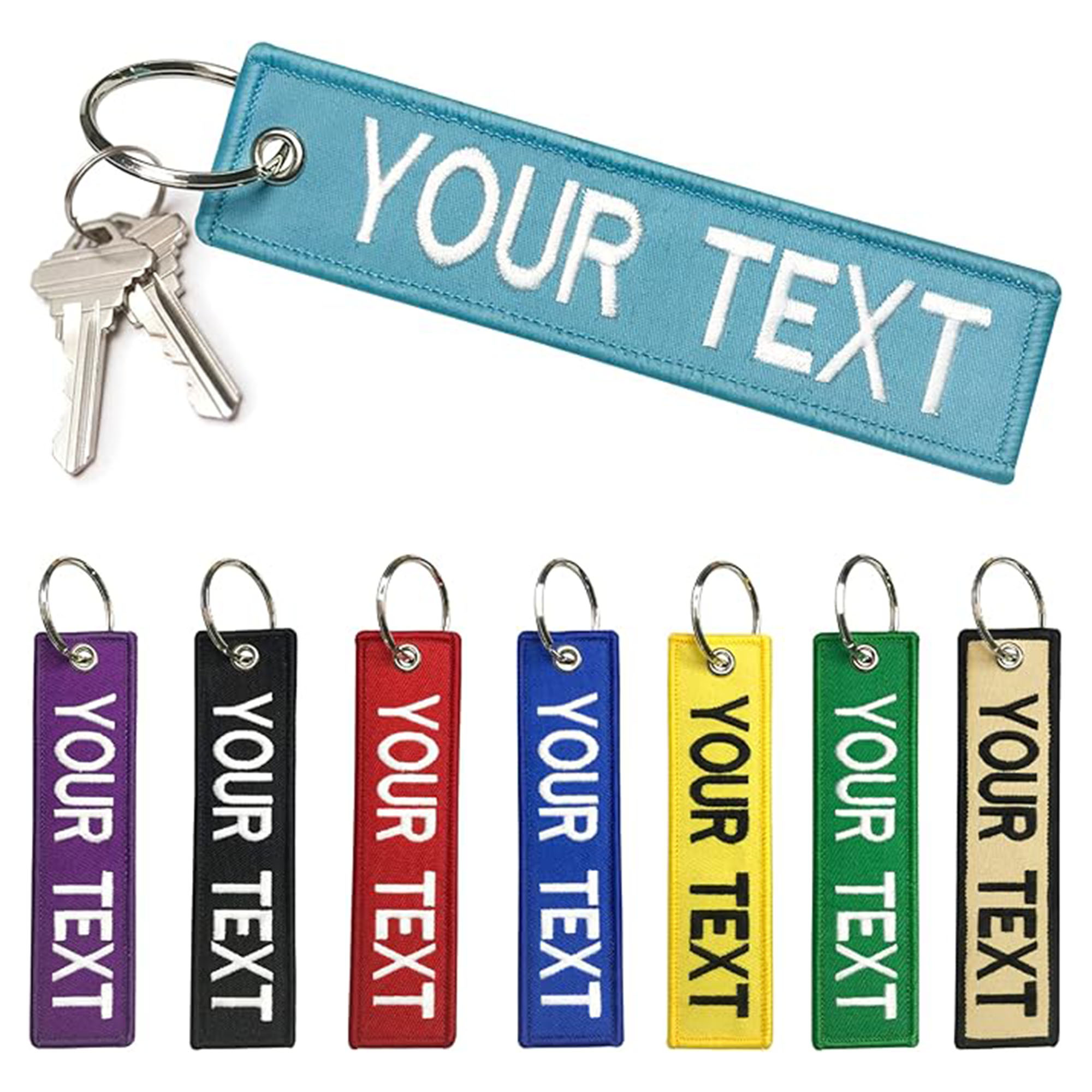 Embroidery Keychain Double Side Custom 2