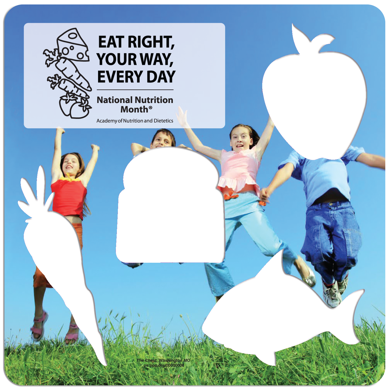 Laminated Healthy Eating Stencil 1