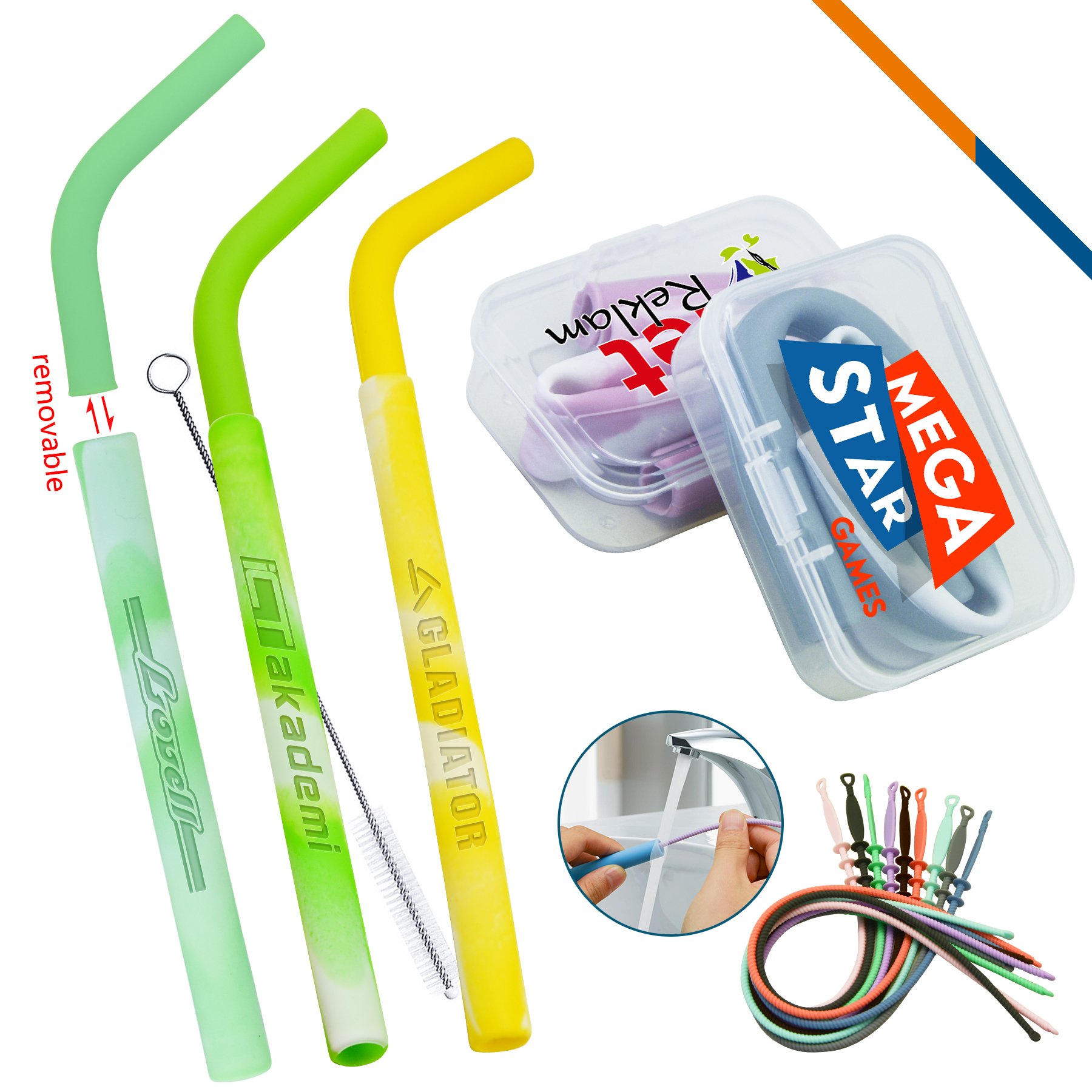 Spirit Silicone Straws 4