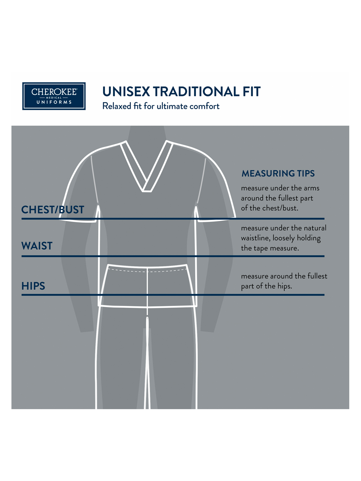 Cherokee - Genuine - Unisex V-Neck Print Top 3