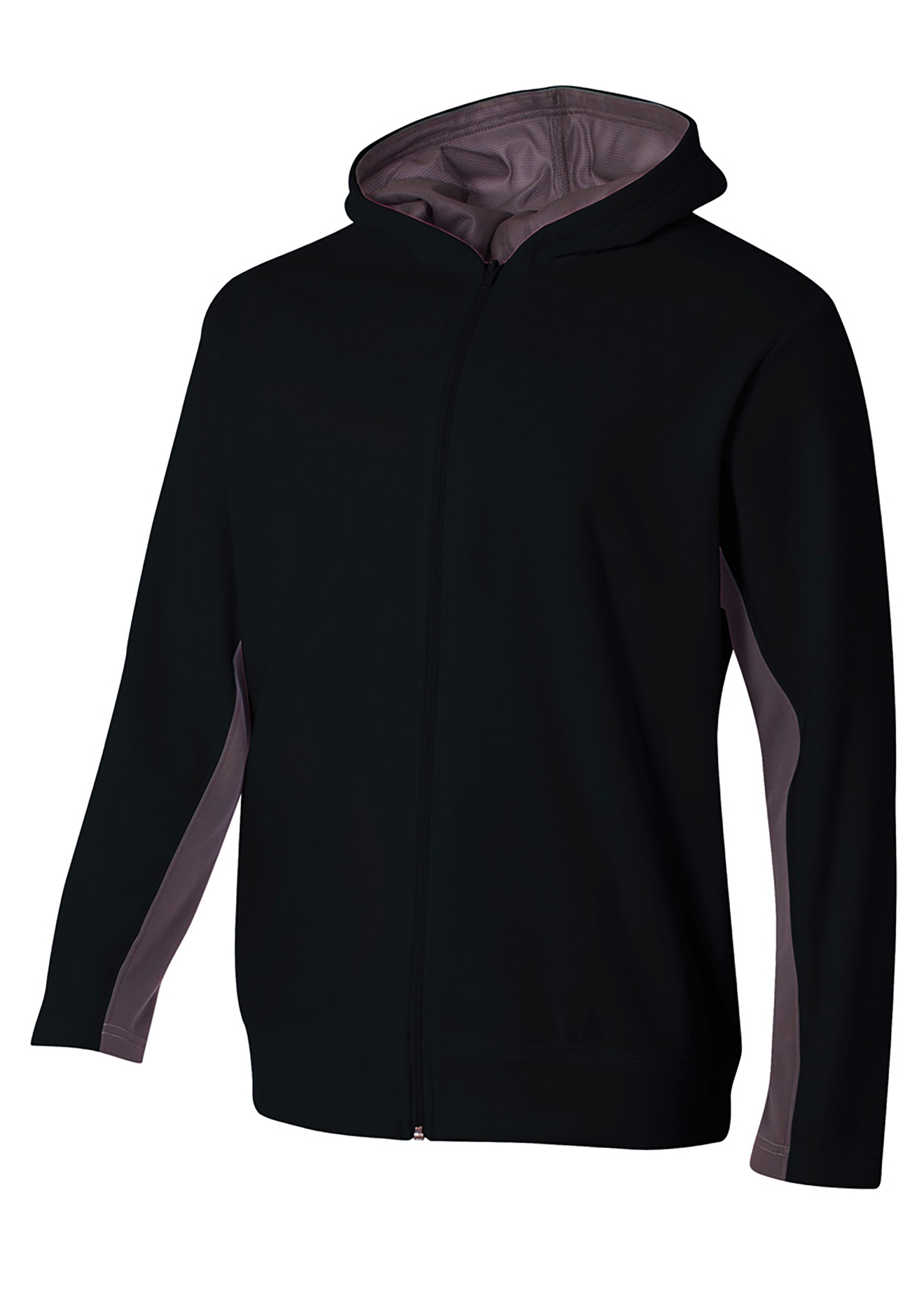 A4 Full Zip Color Block Fleece Hoodie 6