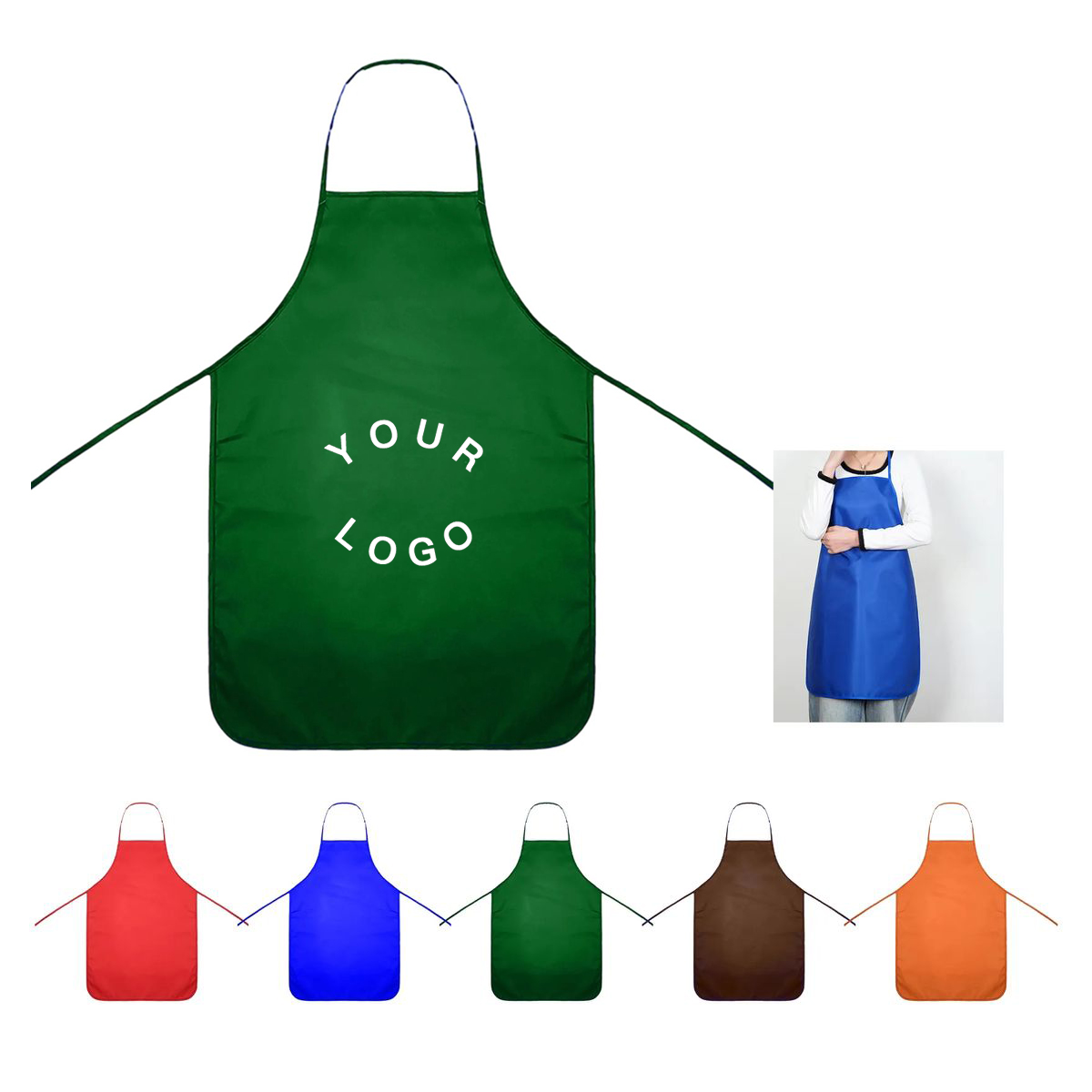 Customizable Cotton Apron with Adjustable Straps 8