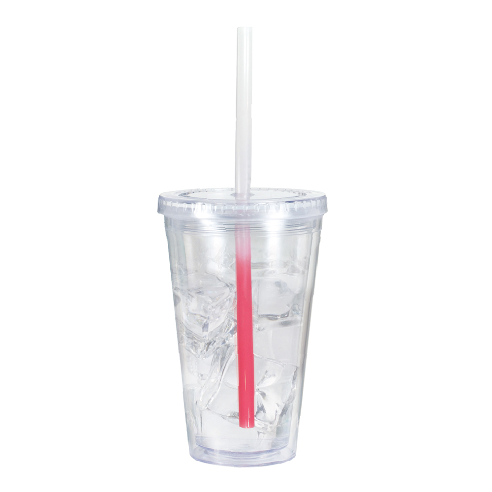 16 oz. Victory Acrylic Tumbler with Mood™ Straw 3