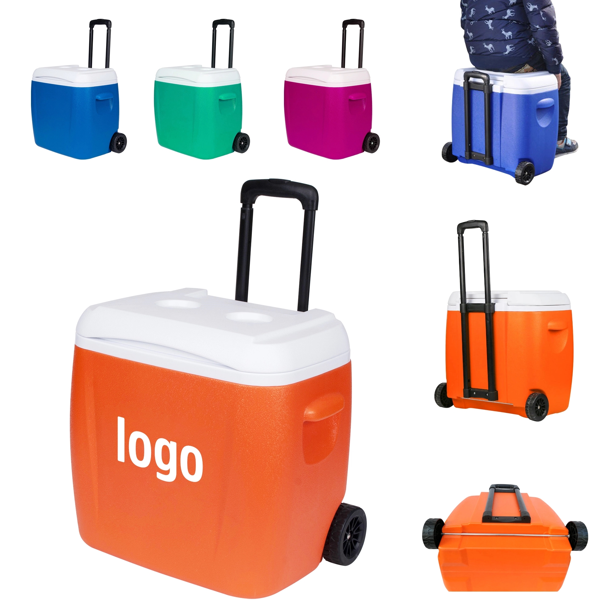 30 Qt Leakproof Wheeled Hard Cooler 3