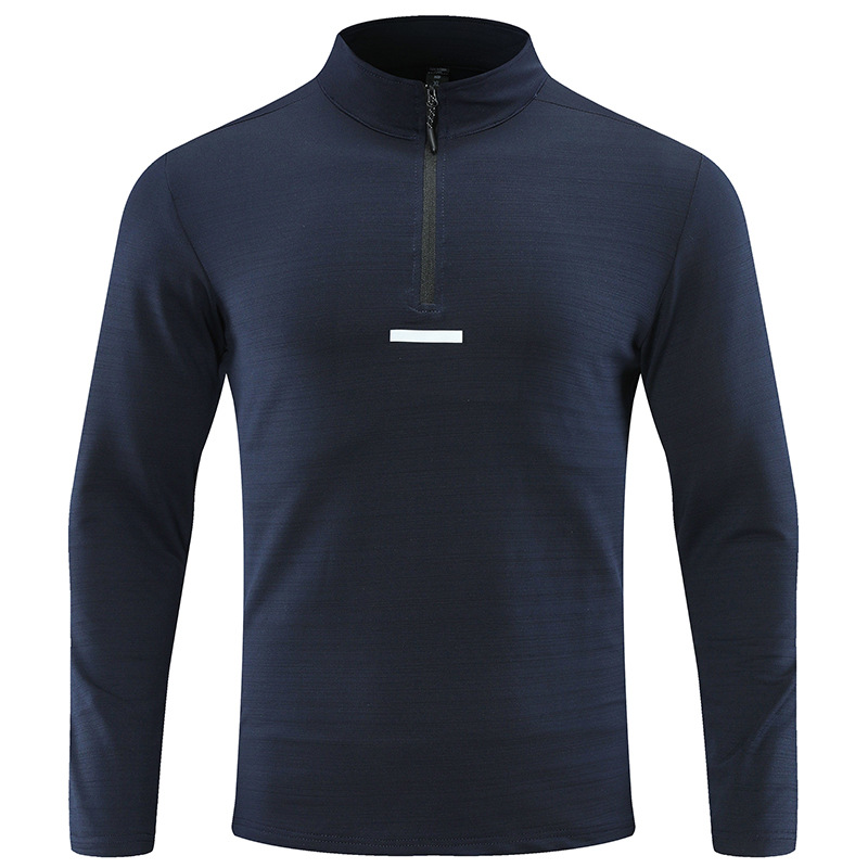 Men's Quick-Dry Stretch Quarter-Zip Pullover W/ Reflective Trim 4