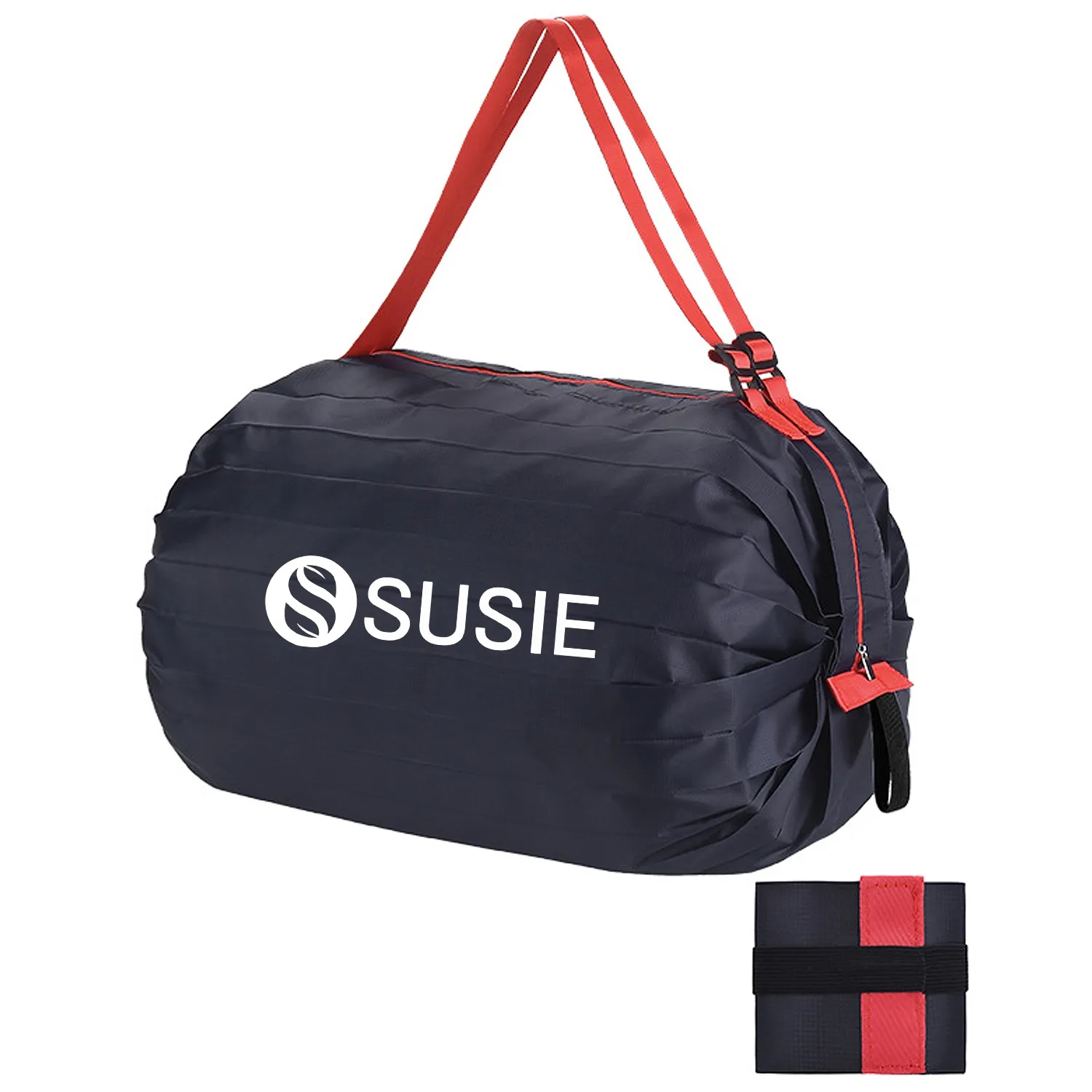 Portable Large Capacity Reusable Grocery Bag, custom tote bag with logo imprint 3