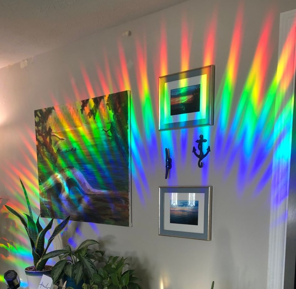 Window Decals - The Snowflake Series Sun Catchers - Holographic Rainbow Window Stickers 7
