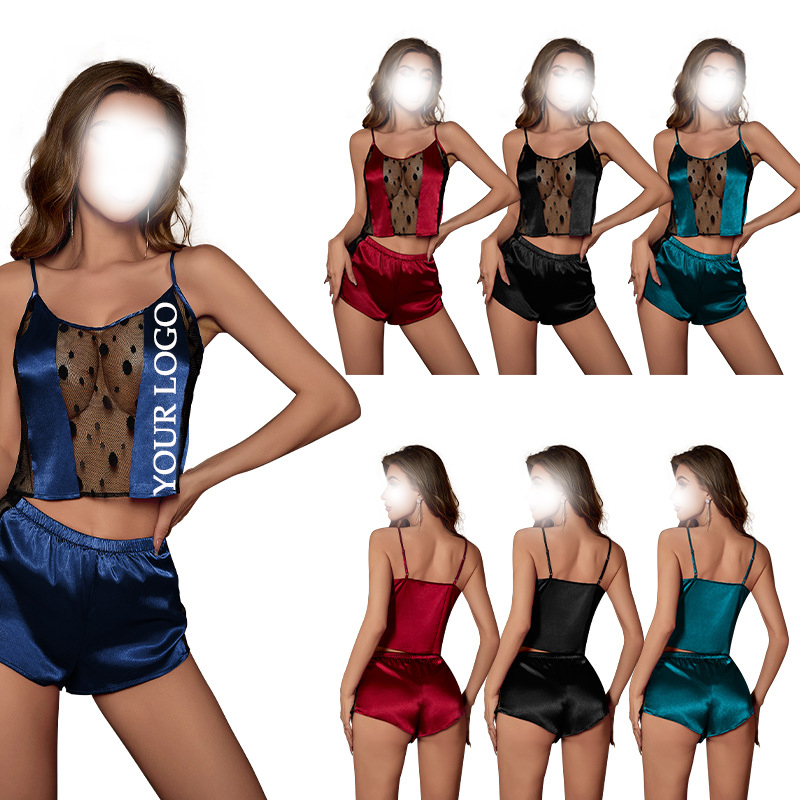 Sexy Lingerie Cami Shorts Set 2