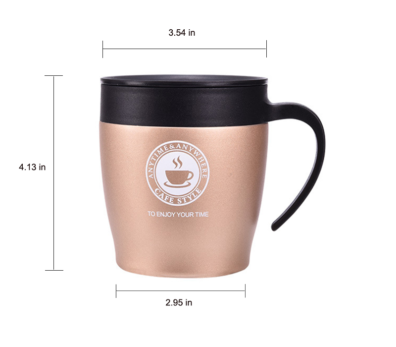 Stainless Steel Travel Mug, 10 oz. 6