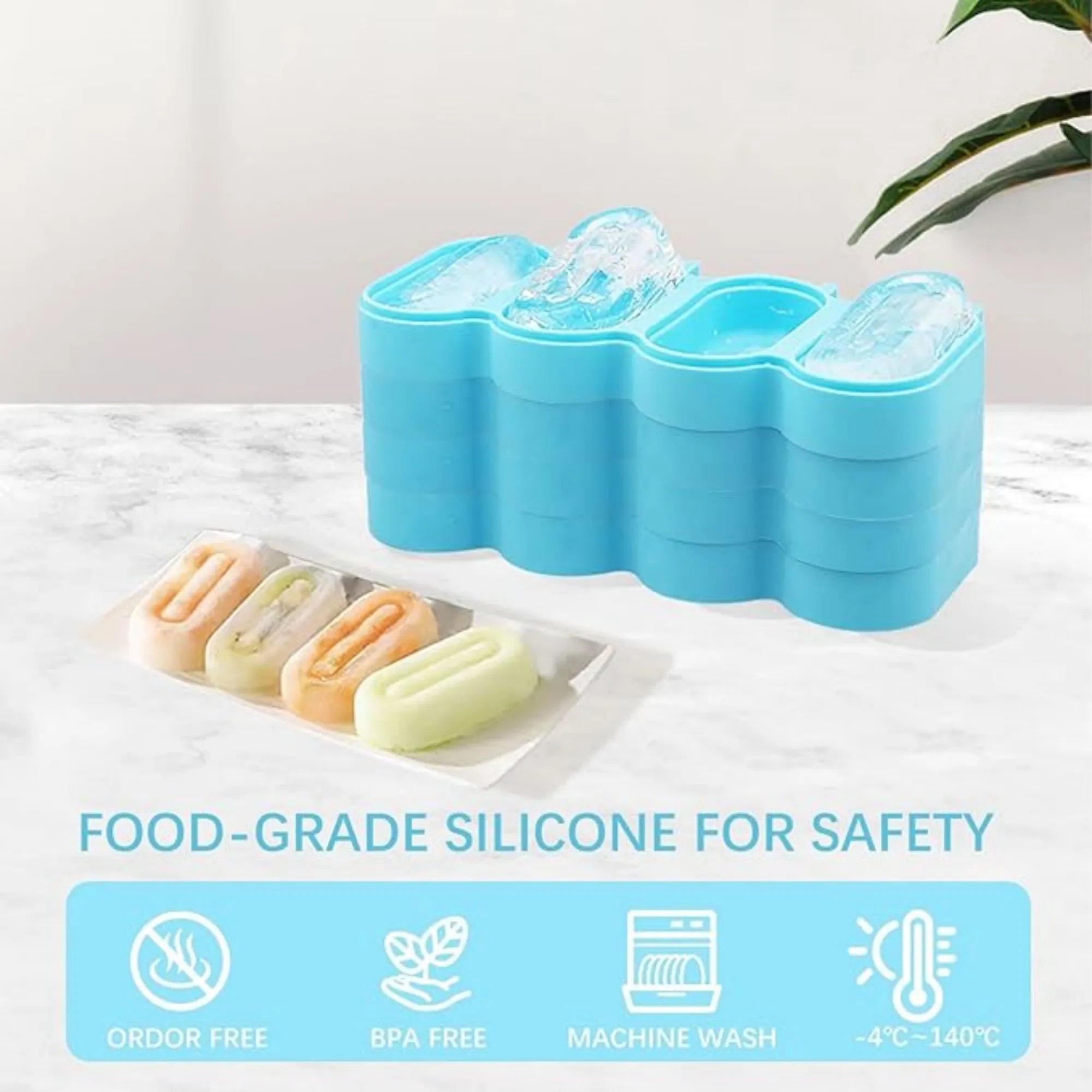 Stackable Silicone Popsicle Molds 2