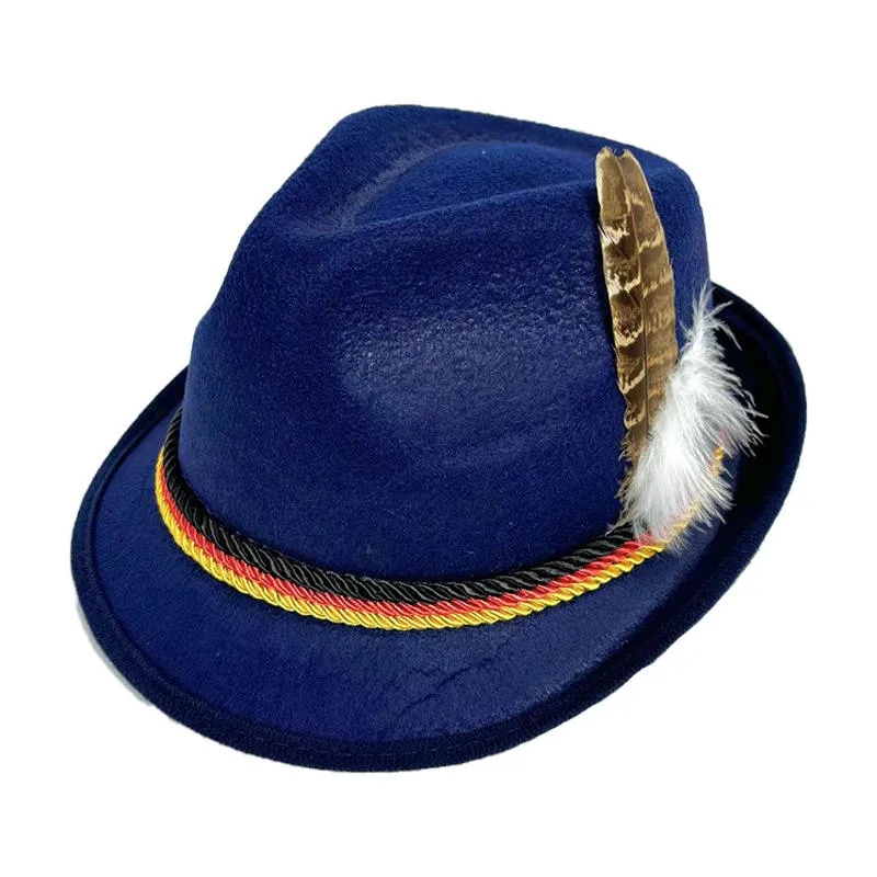 Vintage Jazz Felt Oktoberfest Hat 6