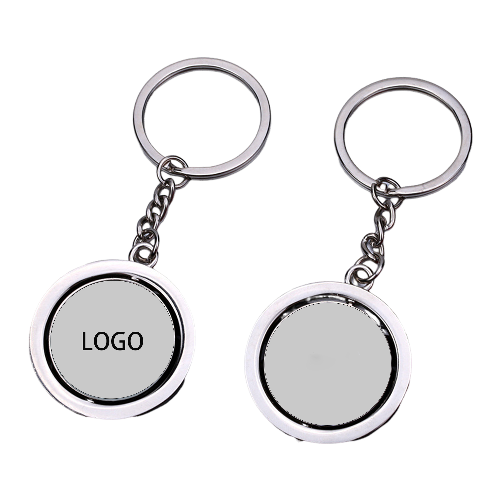 Double Sided Rotating Keychain 2