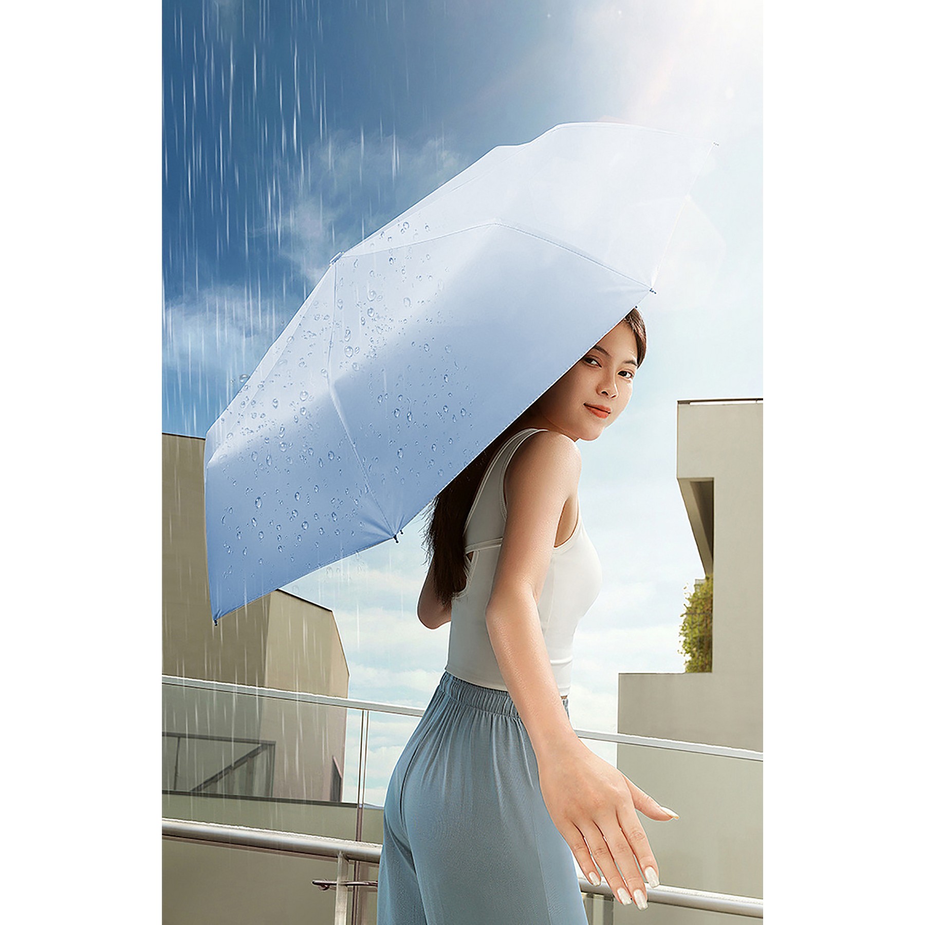 Triple Folding Uv Protection Umbrella 3
