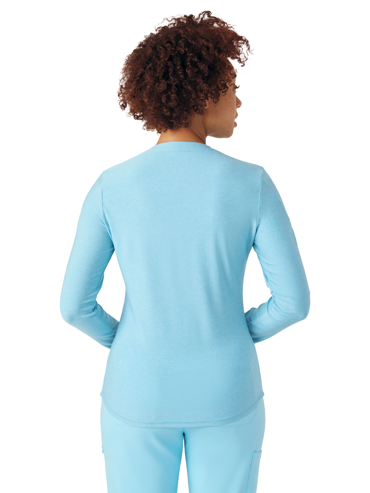 White Cross - VIBE - Women's Shirttail Hemline Underscrub Tee 41