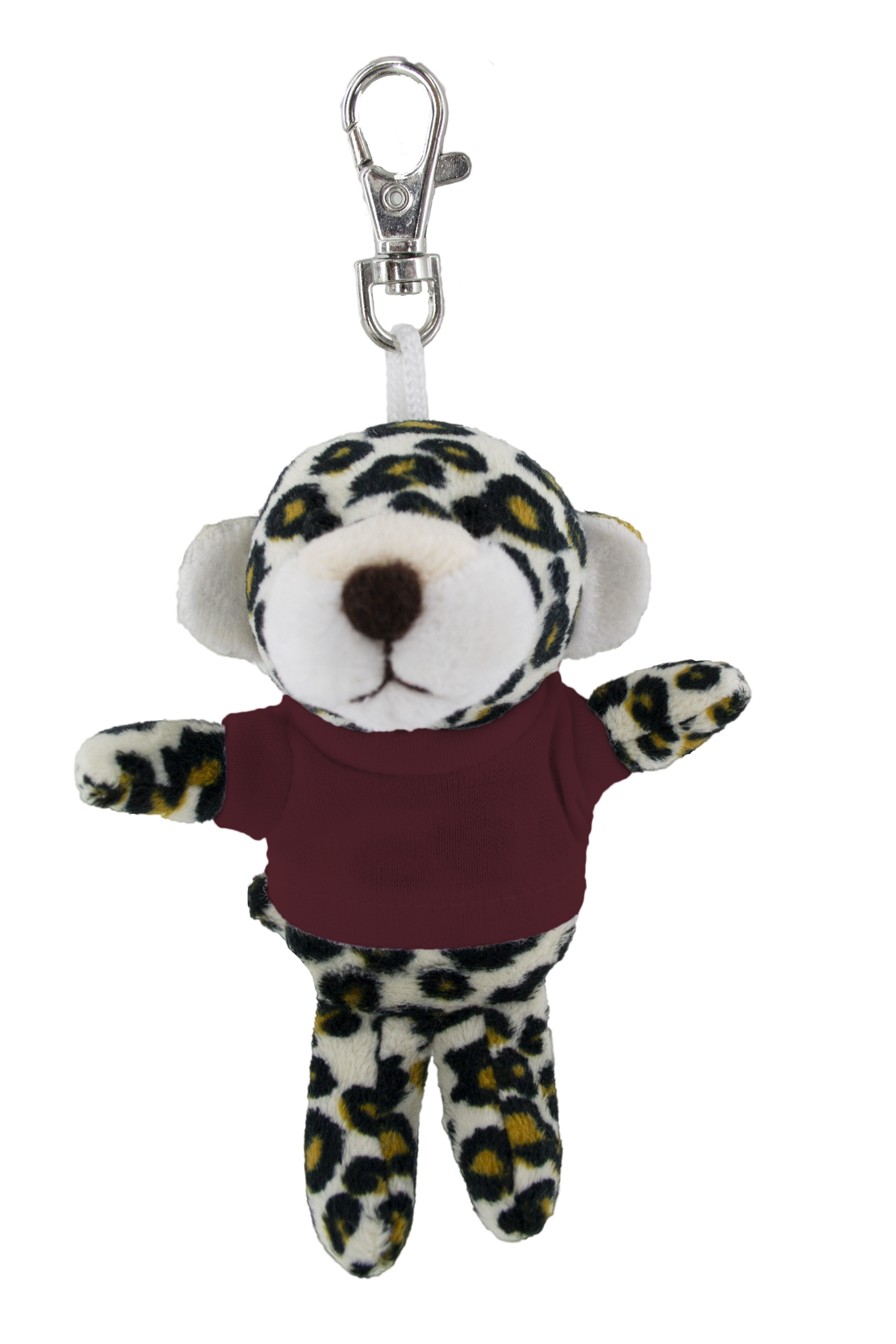 Soft Plush Leopard Keychain With Tee 7