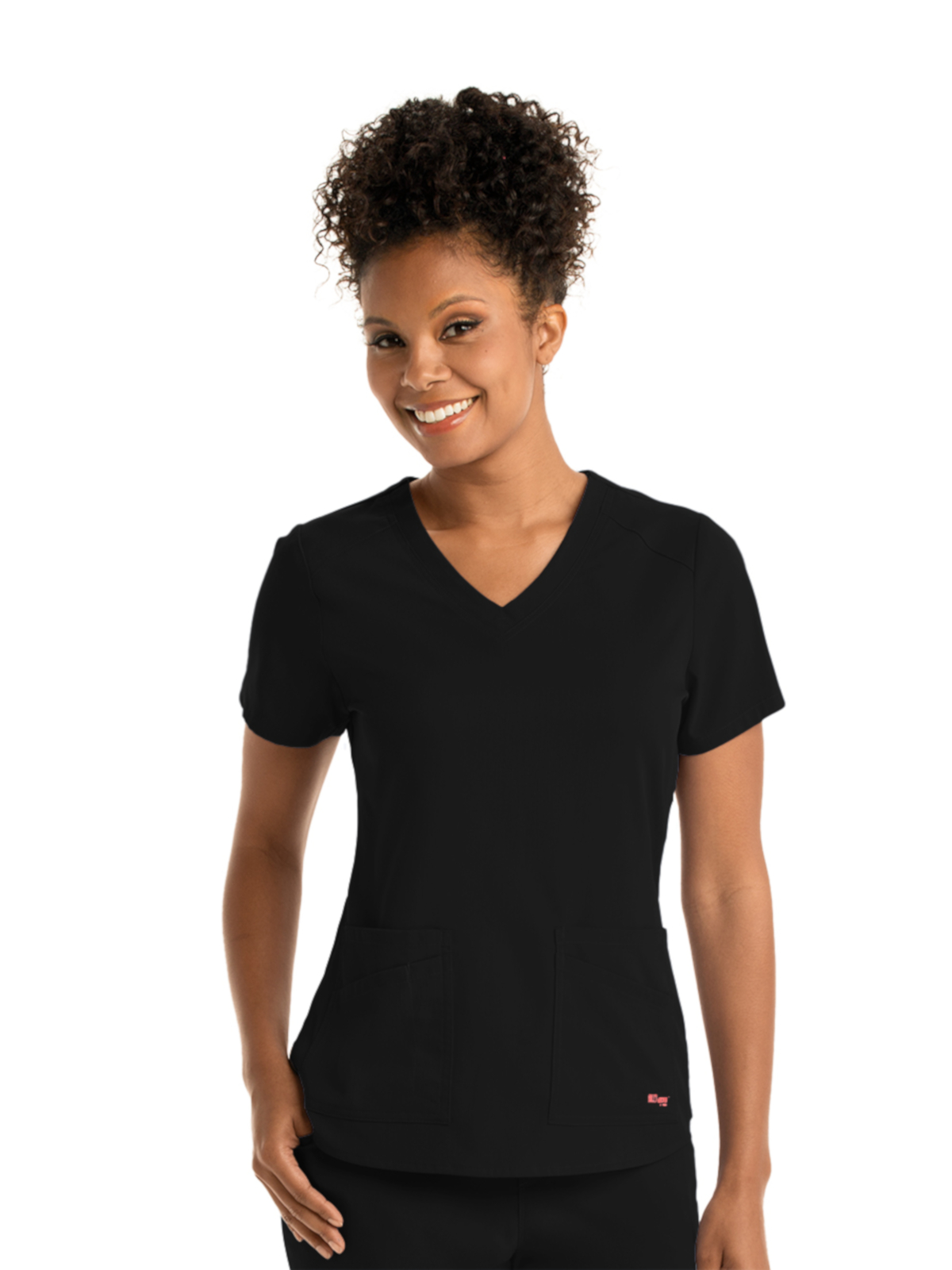 Grey's Anatomy Spandex Stretch - Women's Four-Pocket V-Neck Emma Scrub Top 12