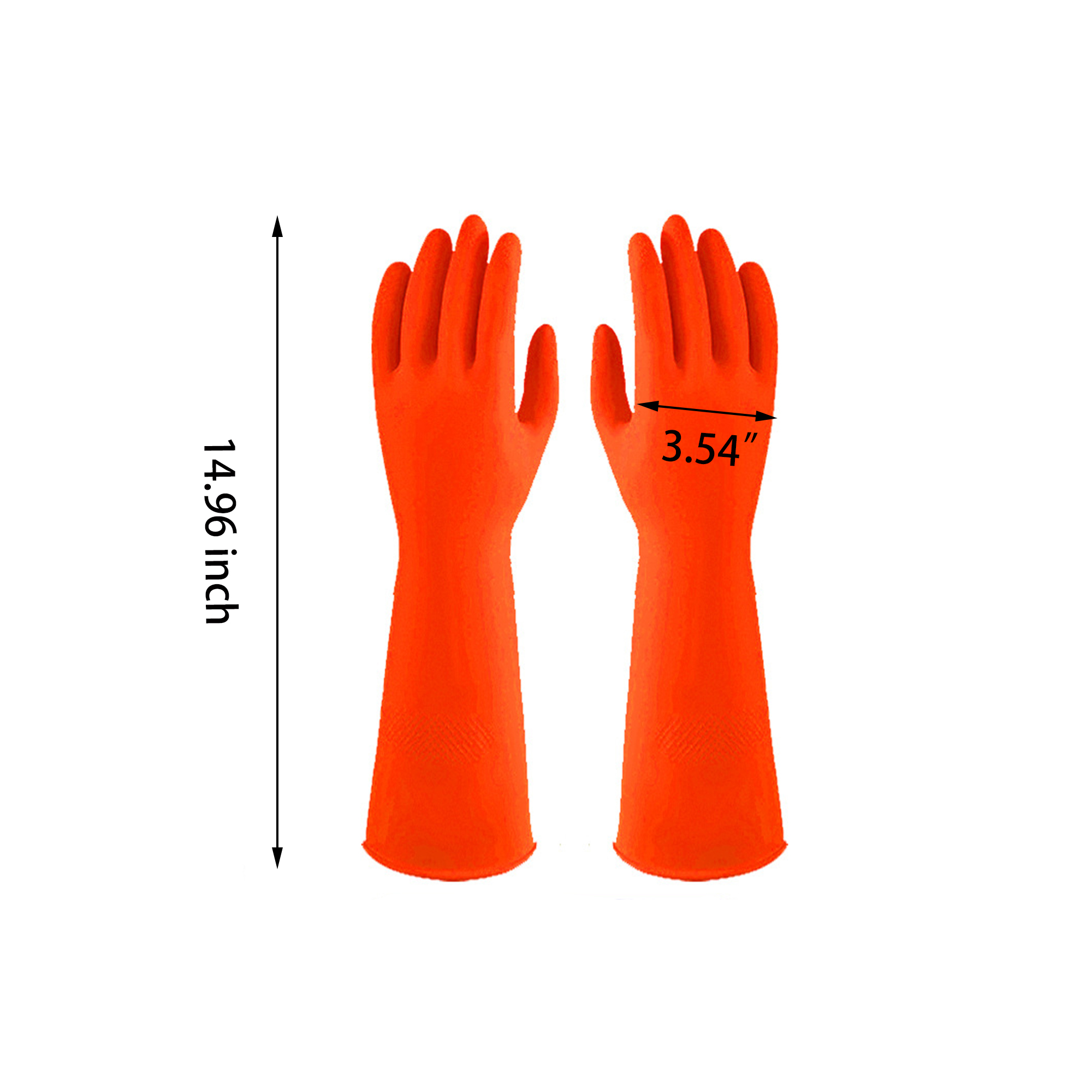 Long Cuff Rubber Gloves 3