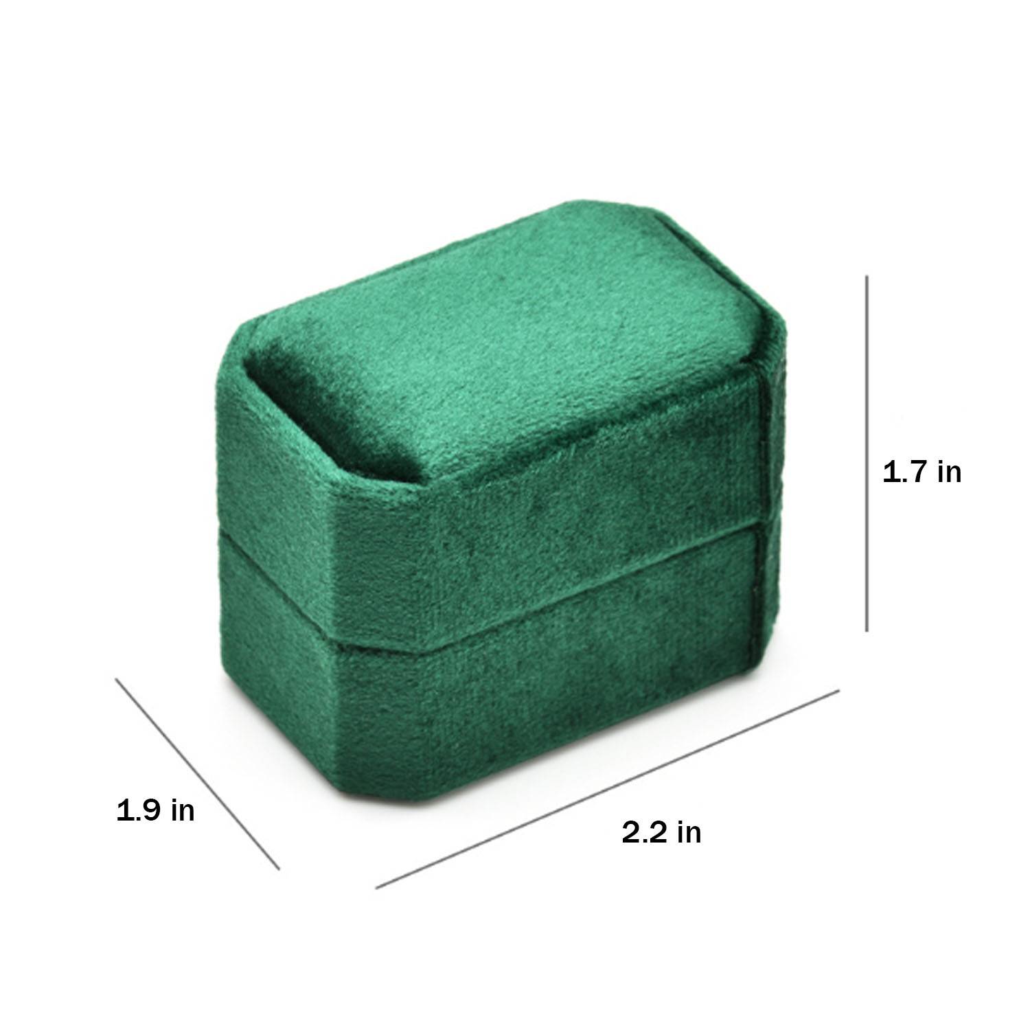 Compatc Portable Soft Velvet Ring Box w/ Large Capacity 5
