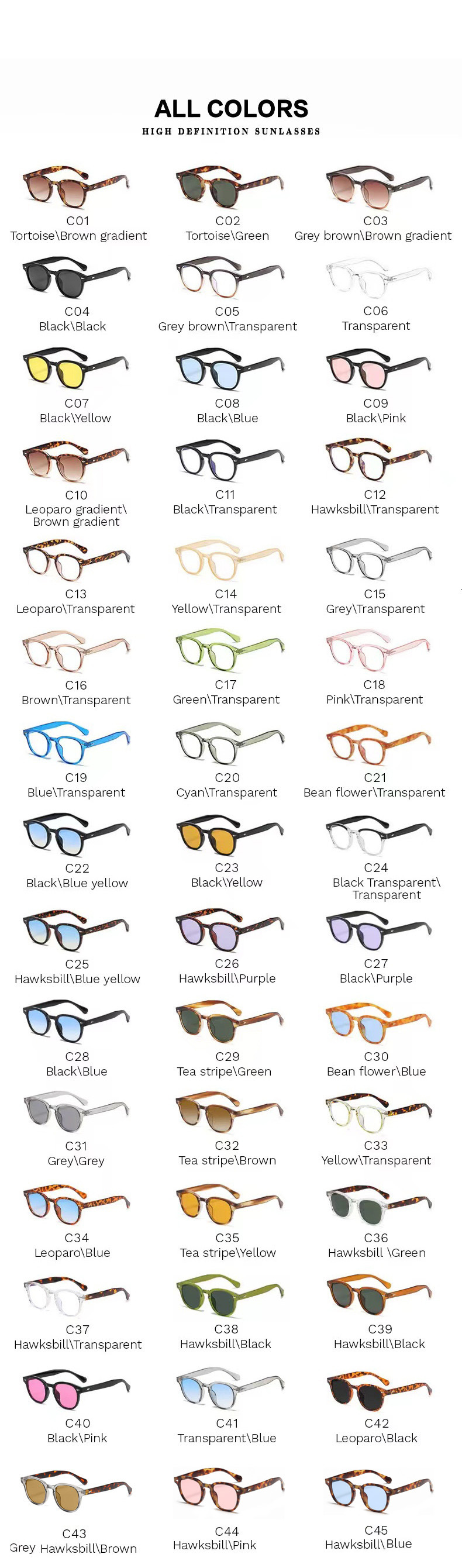 Beautiful round sunglasses 10