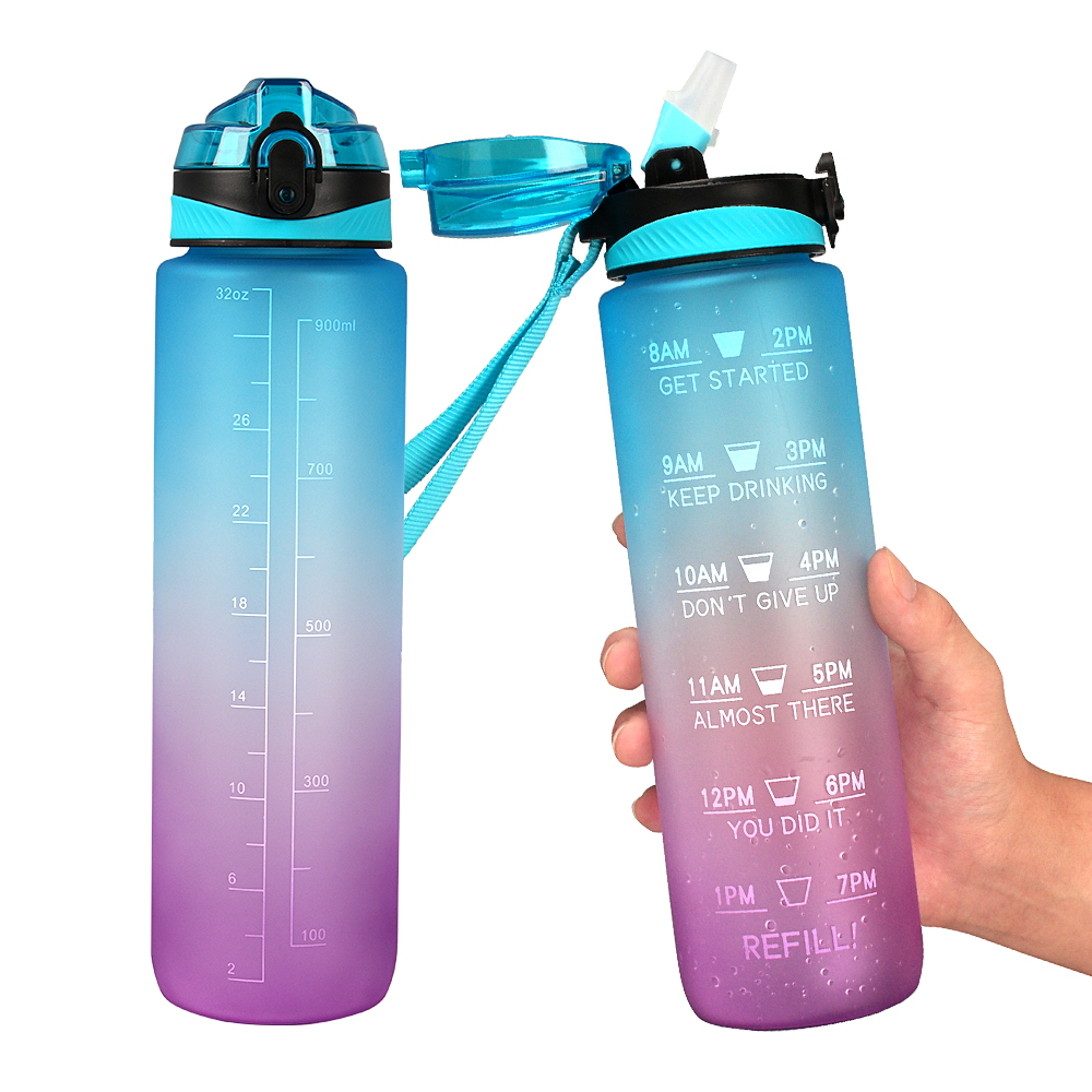 32oz Gym and Outdoor Sports Motivational Water Bottle 3