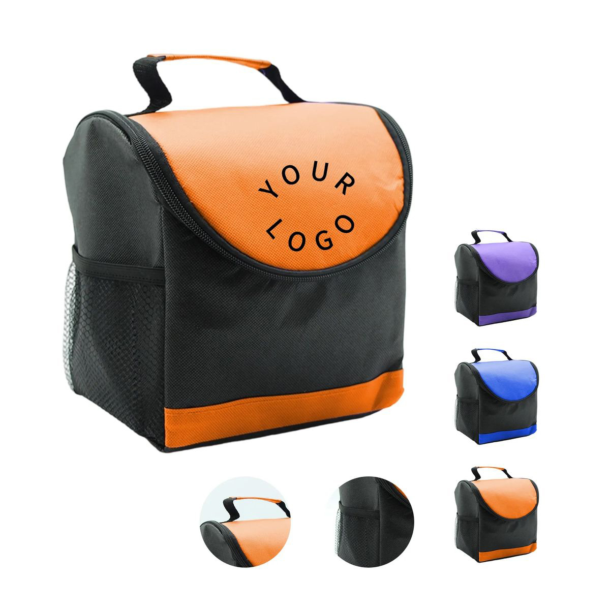 Reusable Non Woven Zipper Lunch Cooler 1