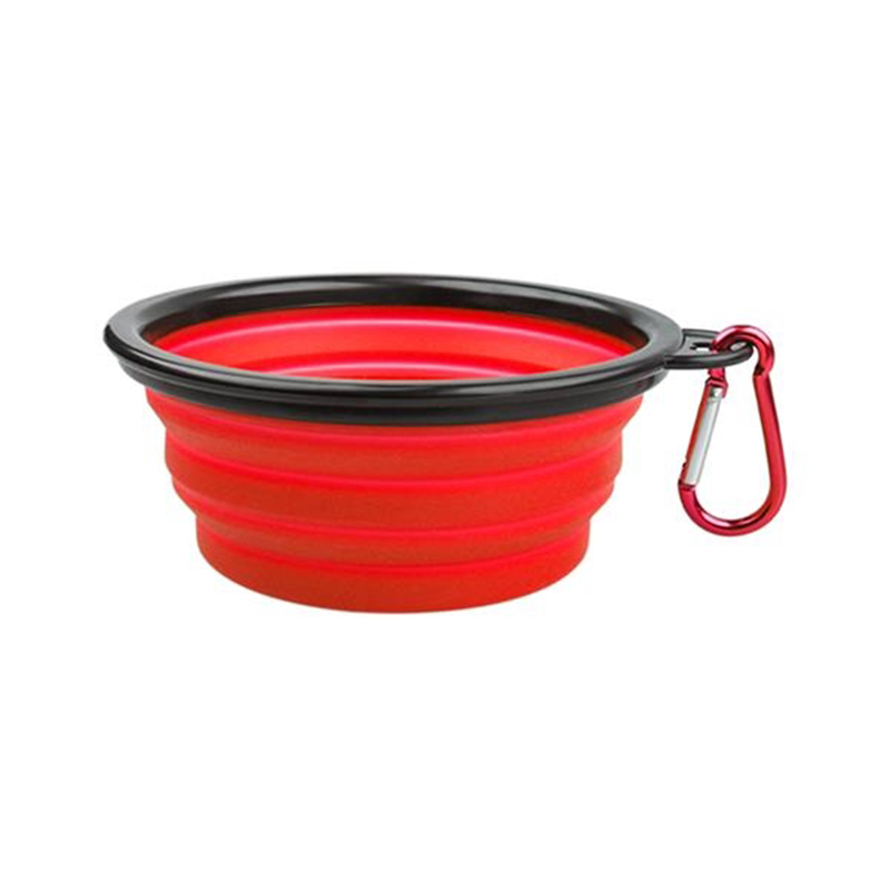 5 1/8 " Folding Pet Bowl With Carabiner 2
