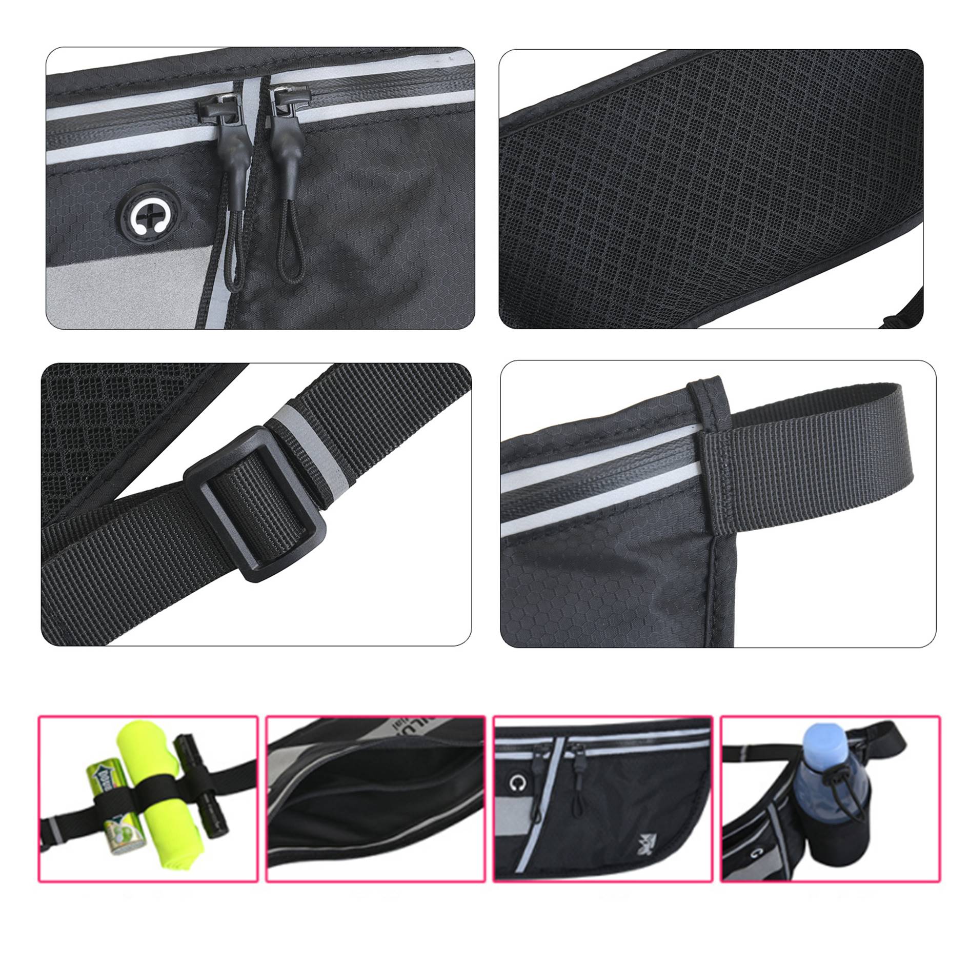 Outdoor Running Belt Water Bottle Waist Bag 4