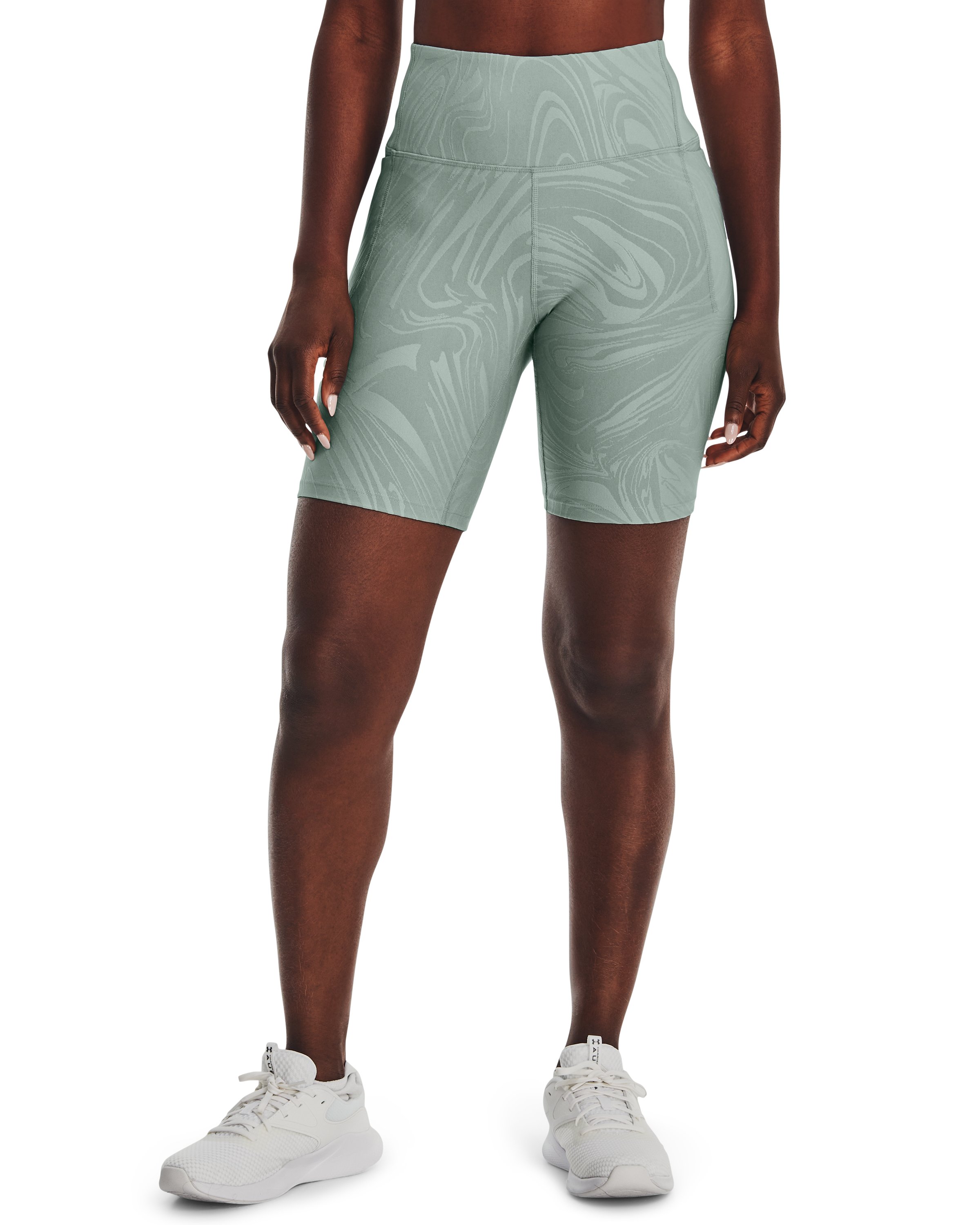 Women's UA Meridian Jacquard Bike Shorts 4
