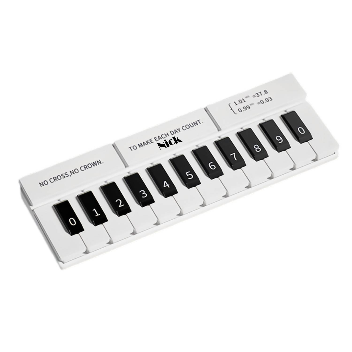 Piano Temporary Parking Phone Number Plate Car Decoration 1