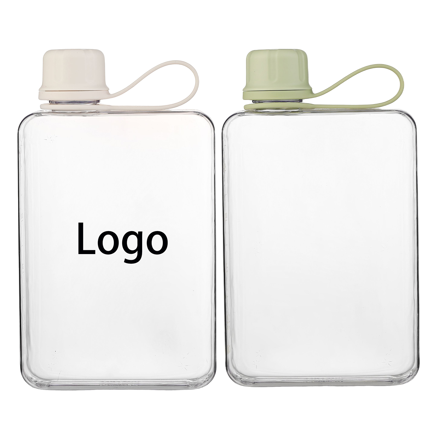 Clear Flat Sports Water Bottle 5