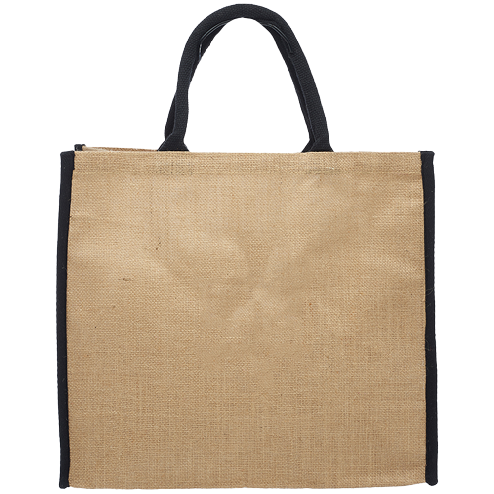 Laminated Eco Friendly Jute Bags W/ Gusset (15" x 14" x7")