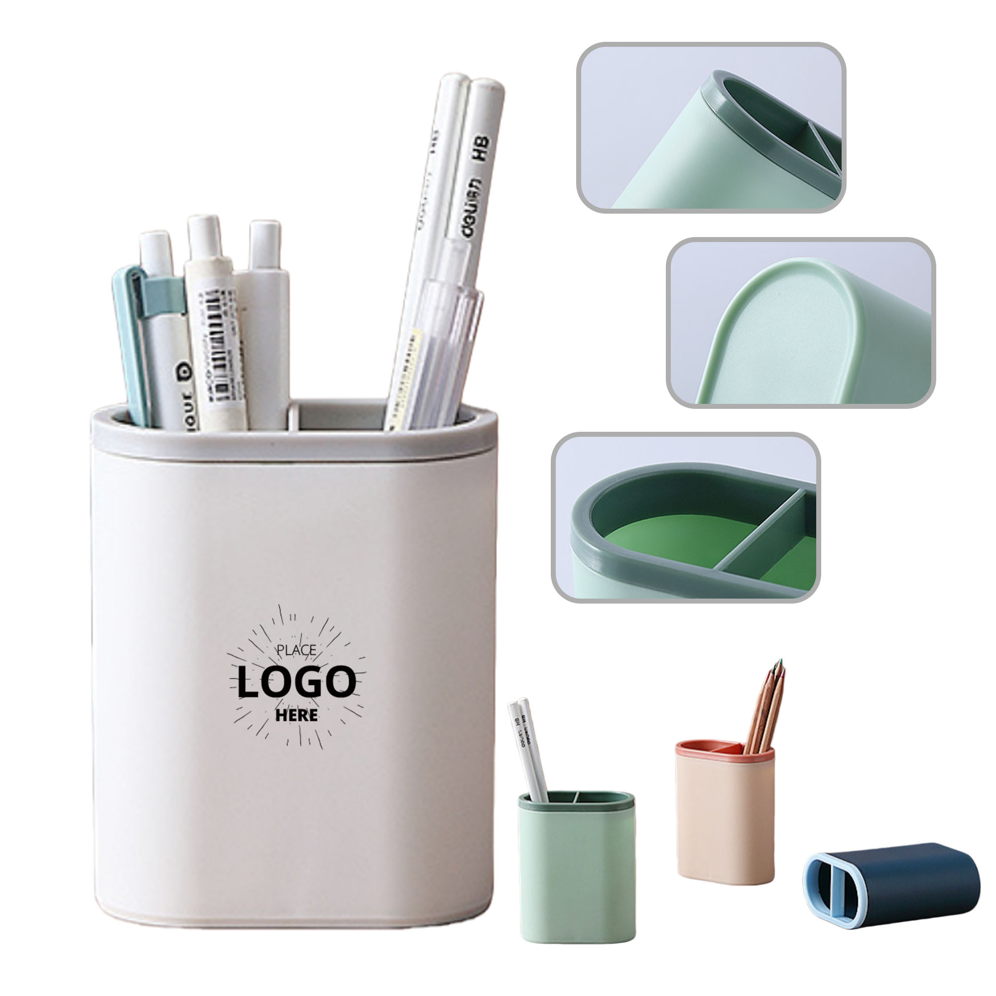 Large Capacity Two-Tone Pen Holder 2