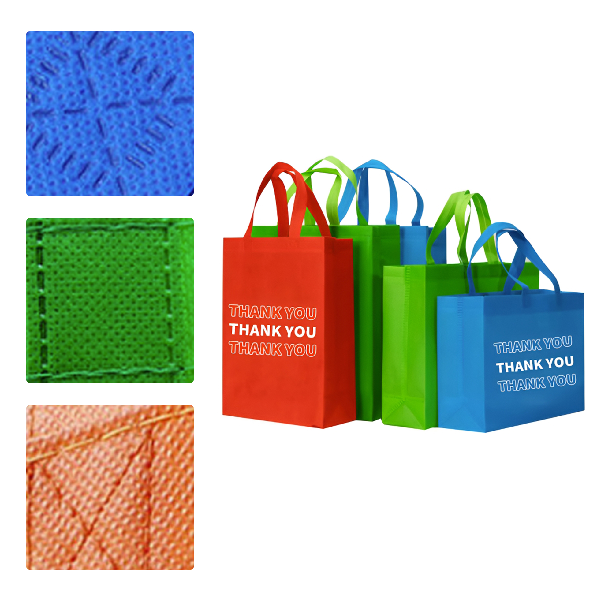 MOQ 50 Custom Non-Woven Tote Bag Blank Eco-Friendly Promotional Gift 2