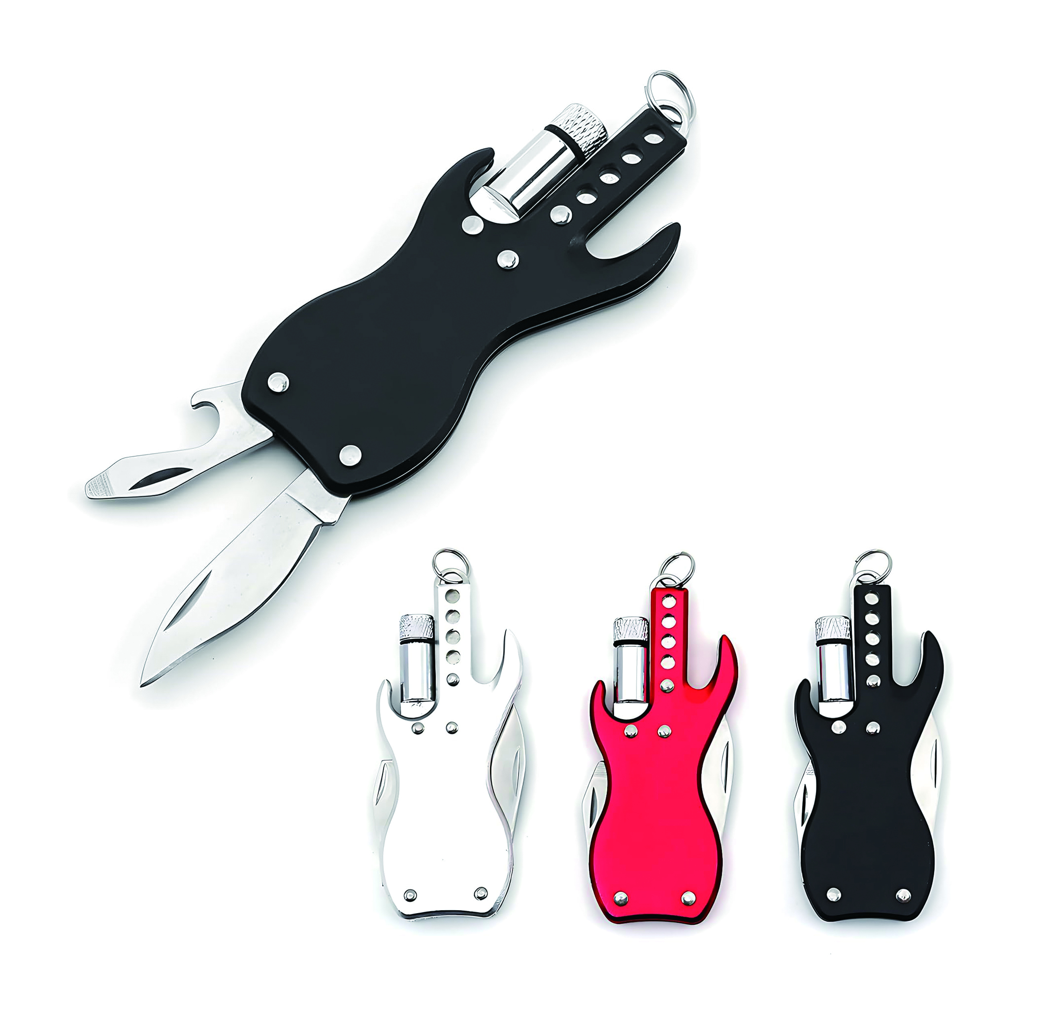 Guitar Shape Multi-functional Tool With Flashlight 2