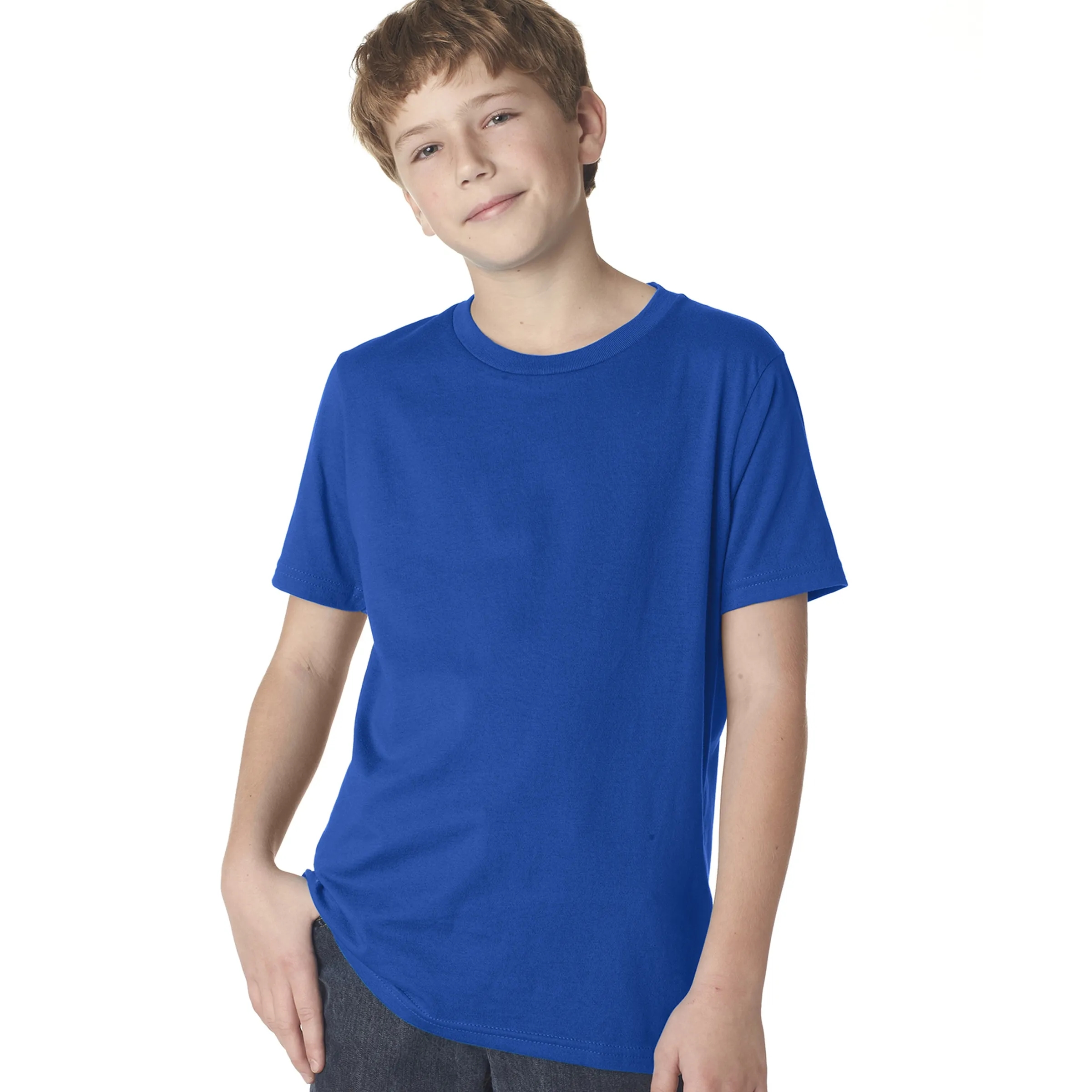 Next Level Youth Boys' Cotton Crew 2