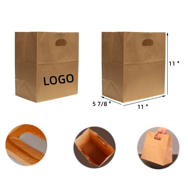 Kraft Die Cut Handle Bag 1
