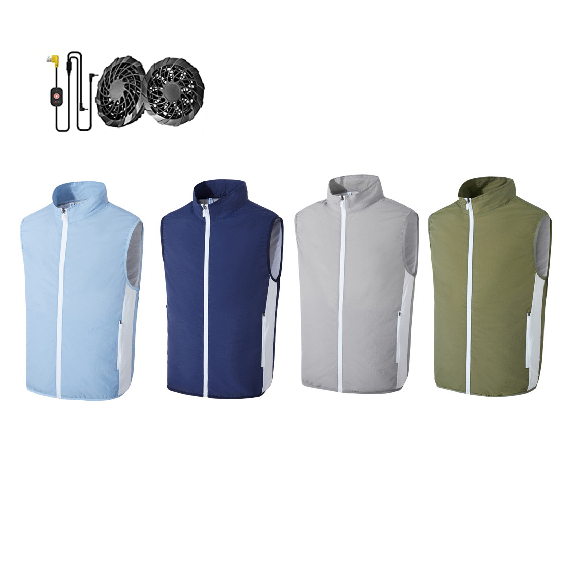 Wear-resistant Cooling Vest With Fan Outside 1
