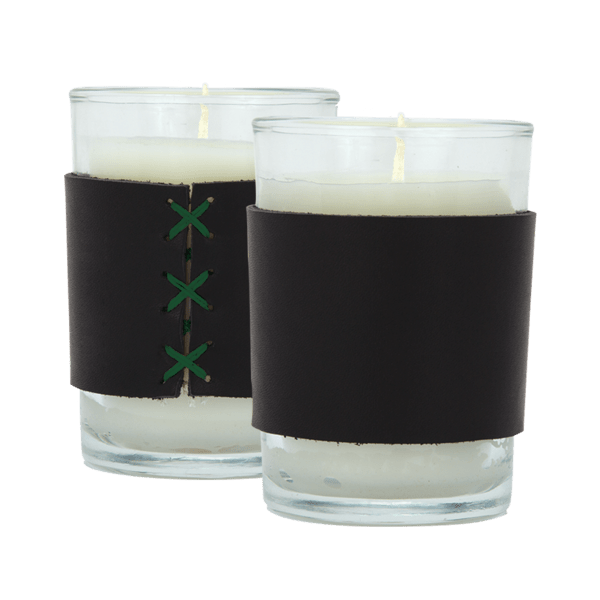 Harper 8 oz. Leather Wrapped Candle 44
